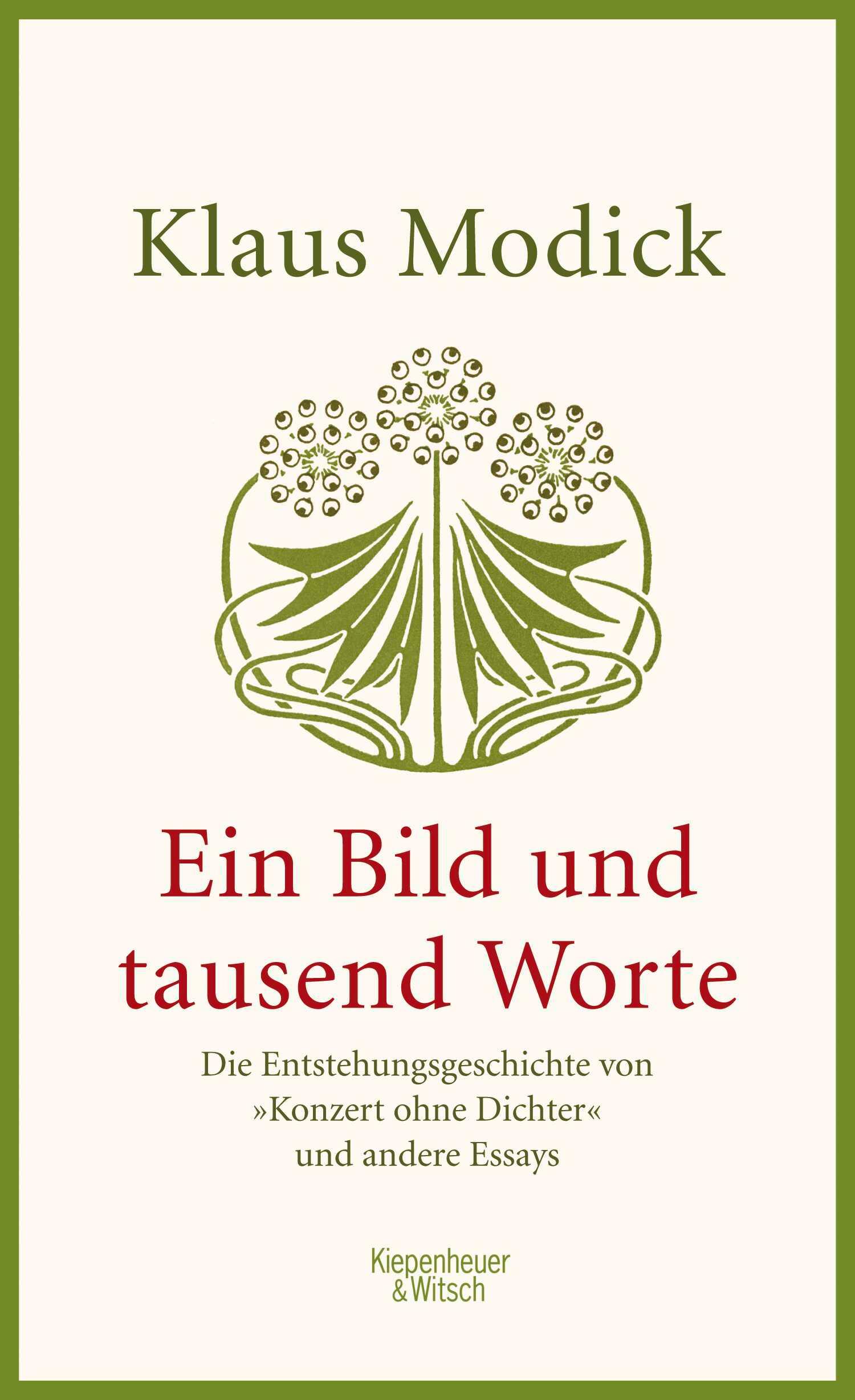 Vorderes Coverbild Ein Bild und tausend Worte