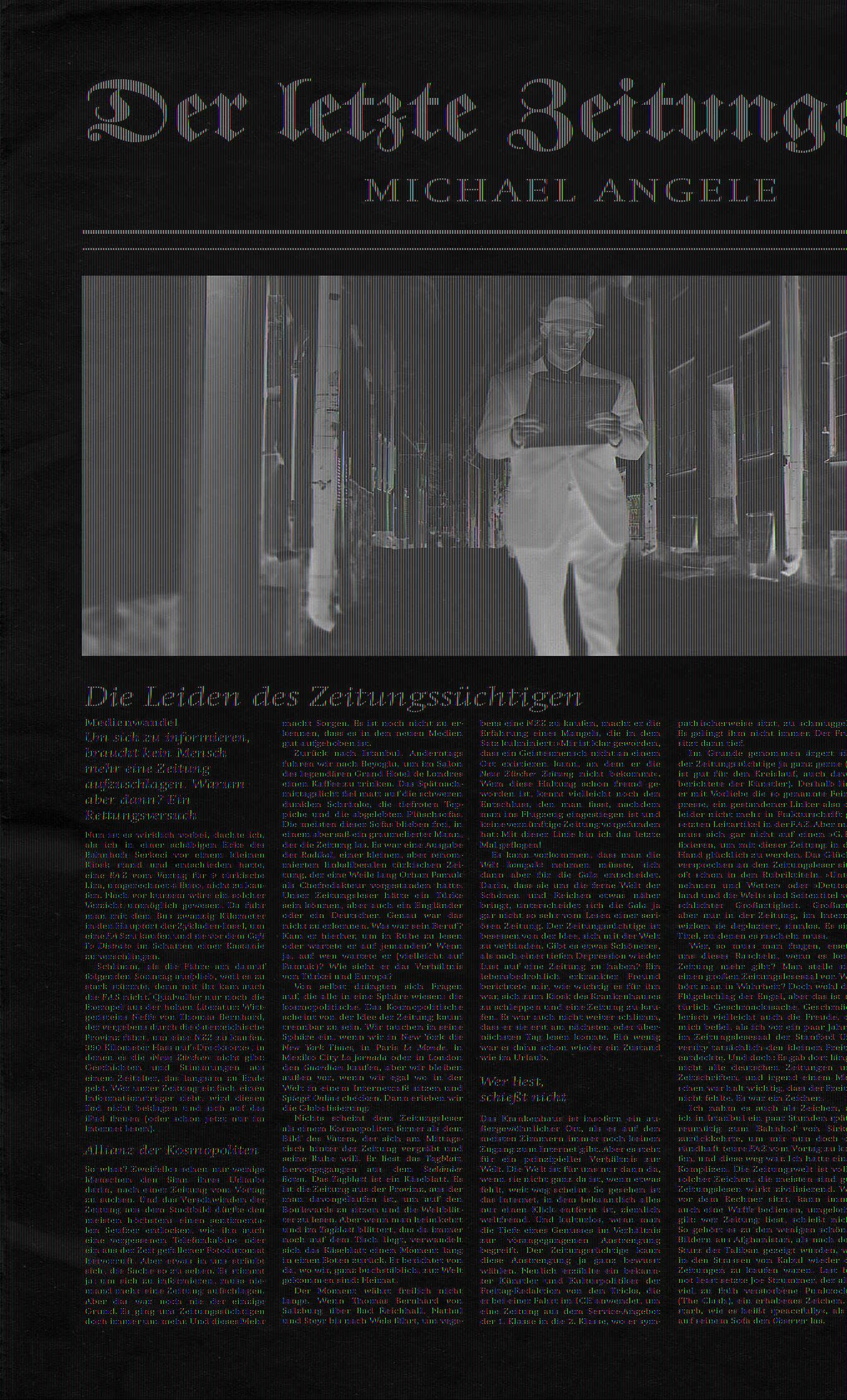 Vorderes Coverbild Der letzte Zeitungsleser