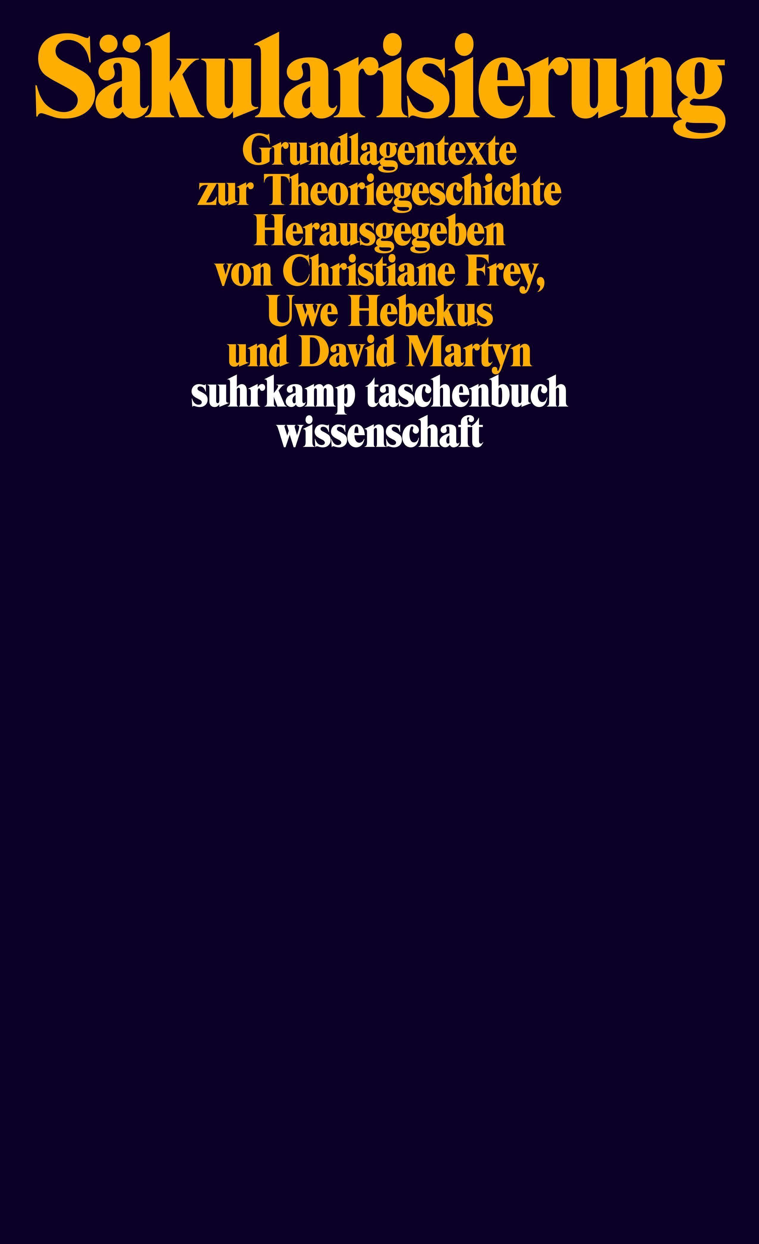 Vorderes Coverbild Säkularisierung