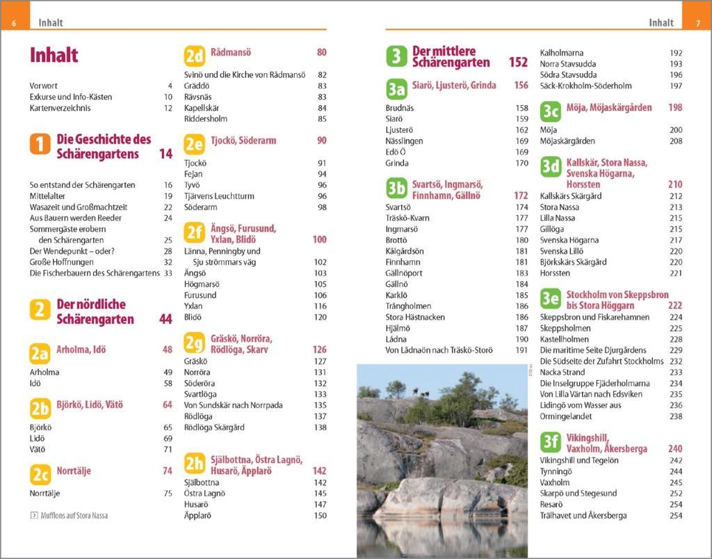 Beispielinhalt (Bild) Reise Know-How Reiseführer Stockholms Schärengarten Handbuch für Reisen, Kultur und Geschichte