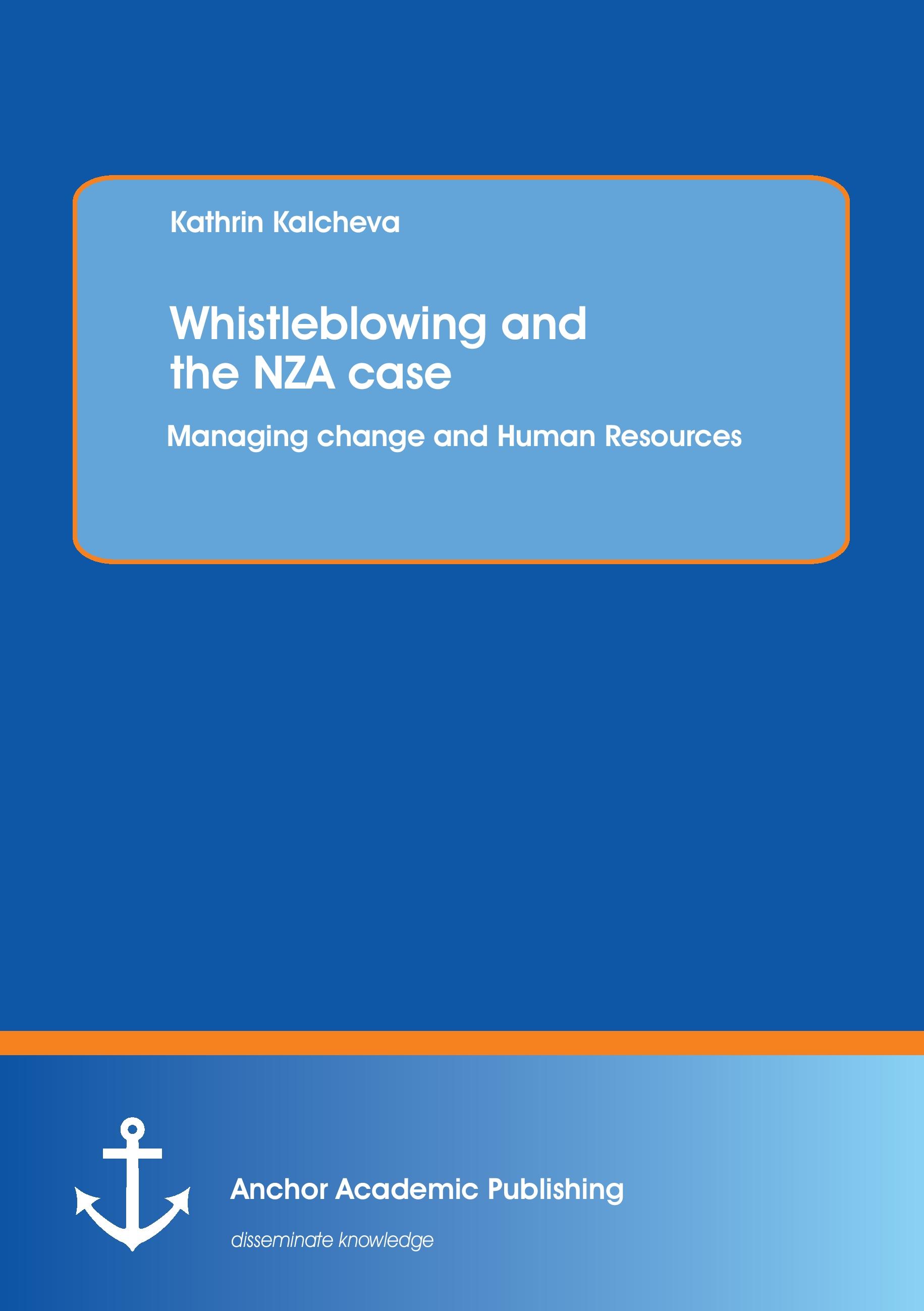Vorderes Coverbild Whistleblowing and the NZA case
