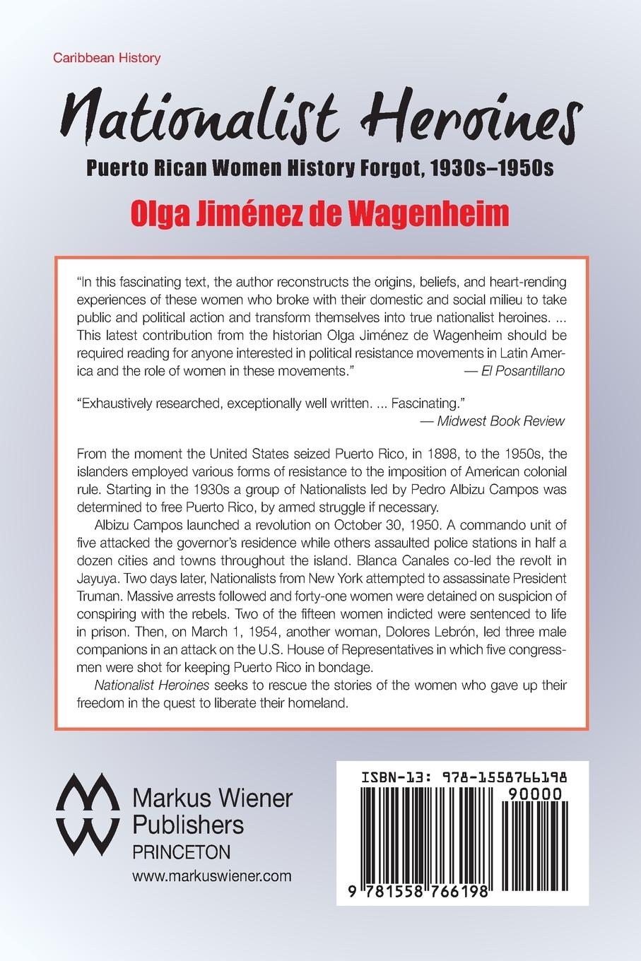 Rückseitencover Nationalist Heroines