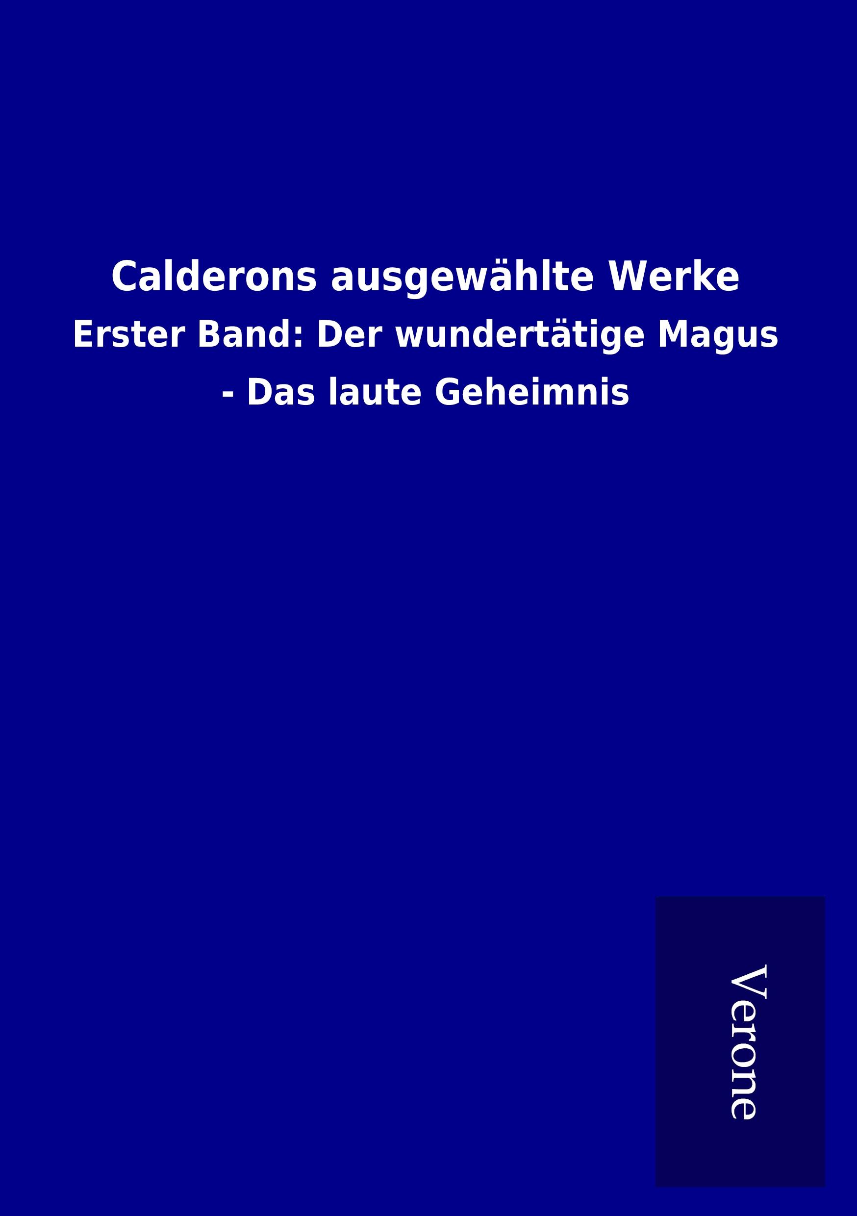 Vorderes Coverbild Calderons ausgewählte Werke