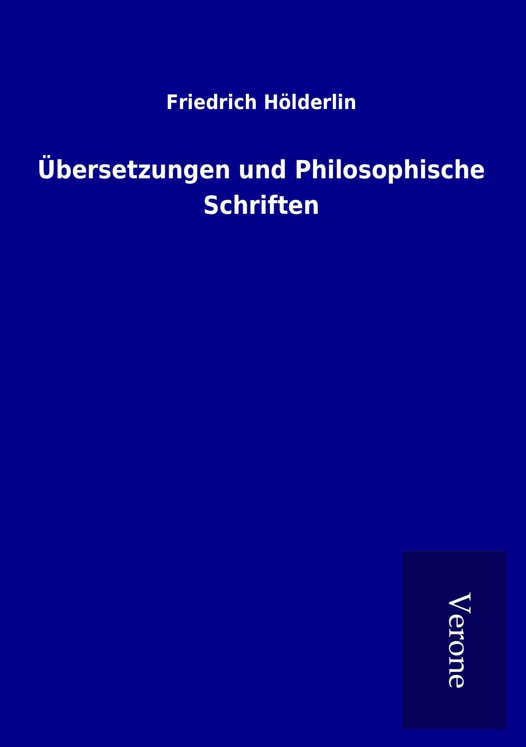 Vorderes Coverbild Übersetzungen und Philosophische Schriften