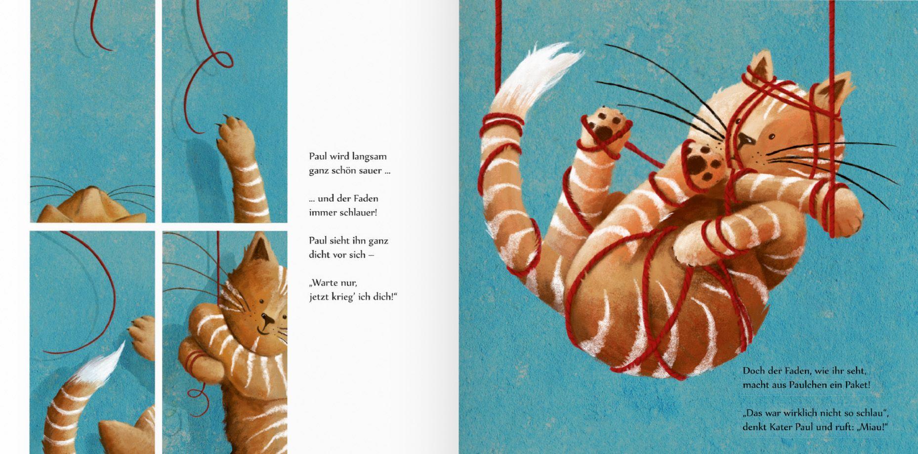 Beispielinhalt (Bild) Kater Paul und der rote Faden