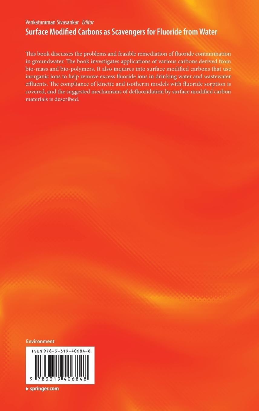 Rückseitencover Surface Modified Carbons as Scavengers for Fluoride from Water