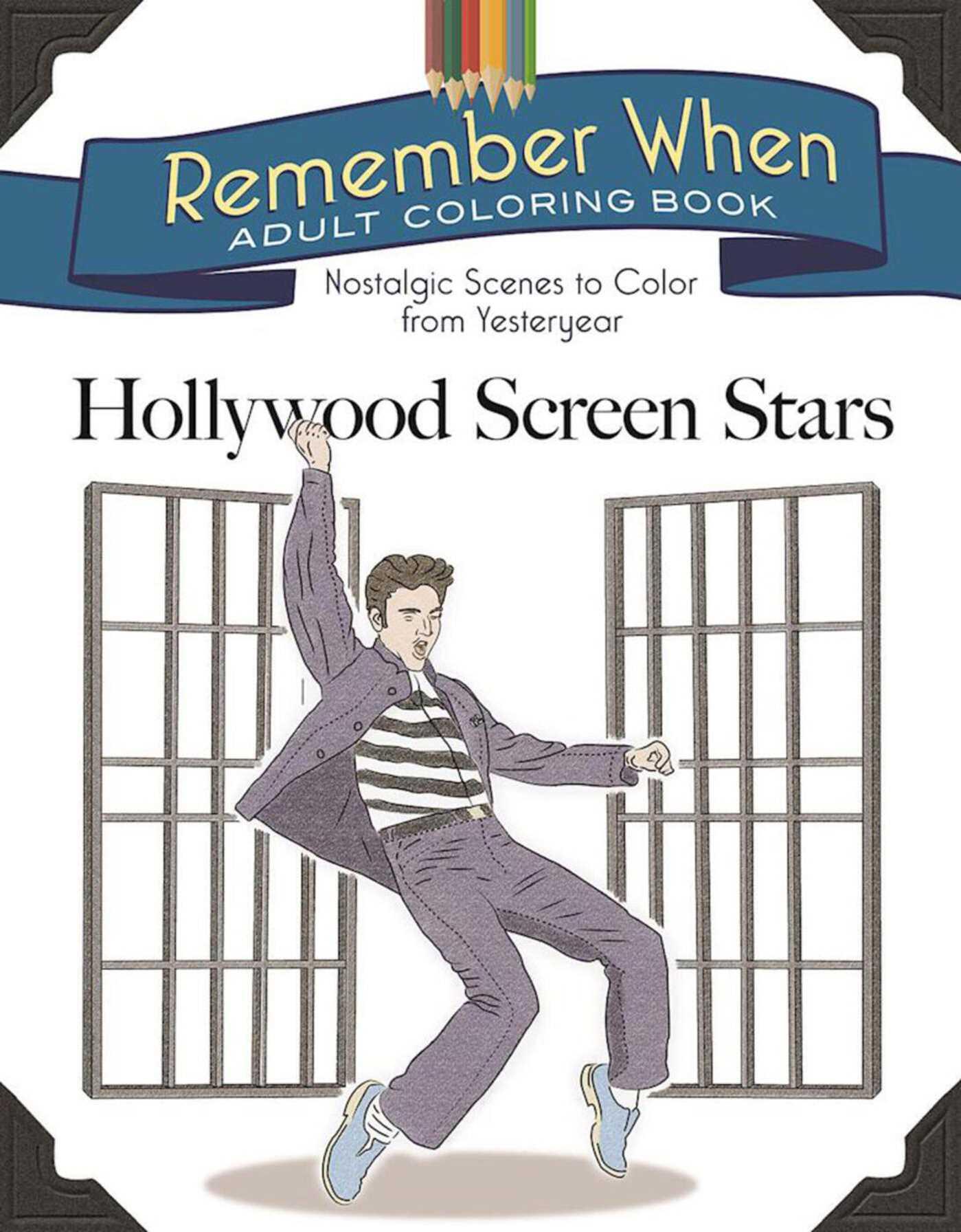 Vorderes Coverbild Remember When Adult Coloring Book: Hollywood Screen Stars