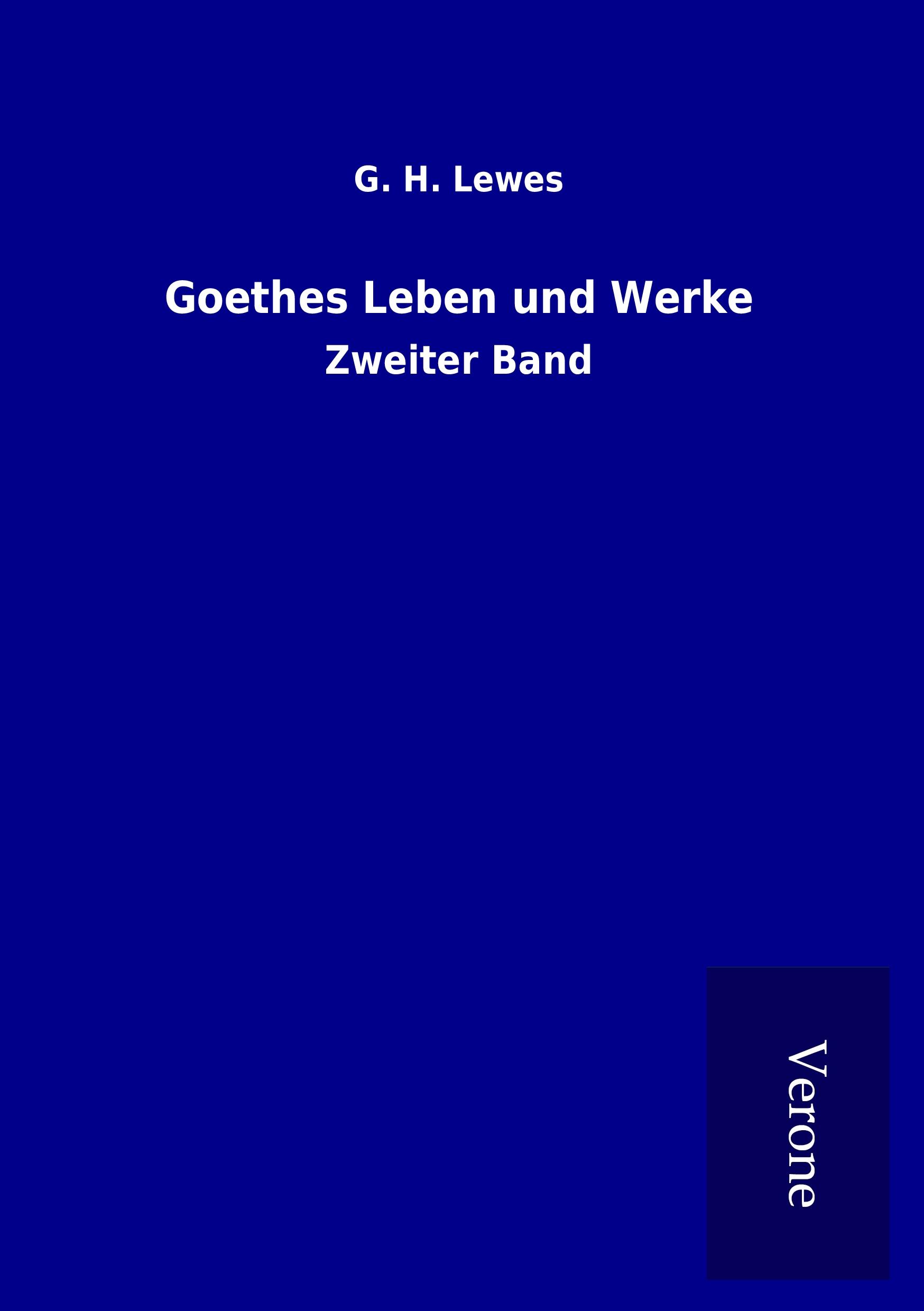 Vorderes Coverbild Goethes Leben und Werke