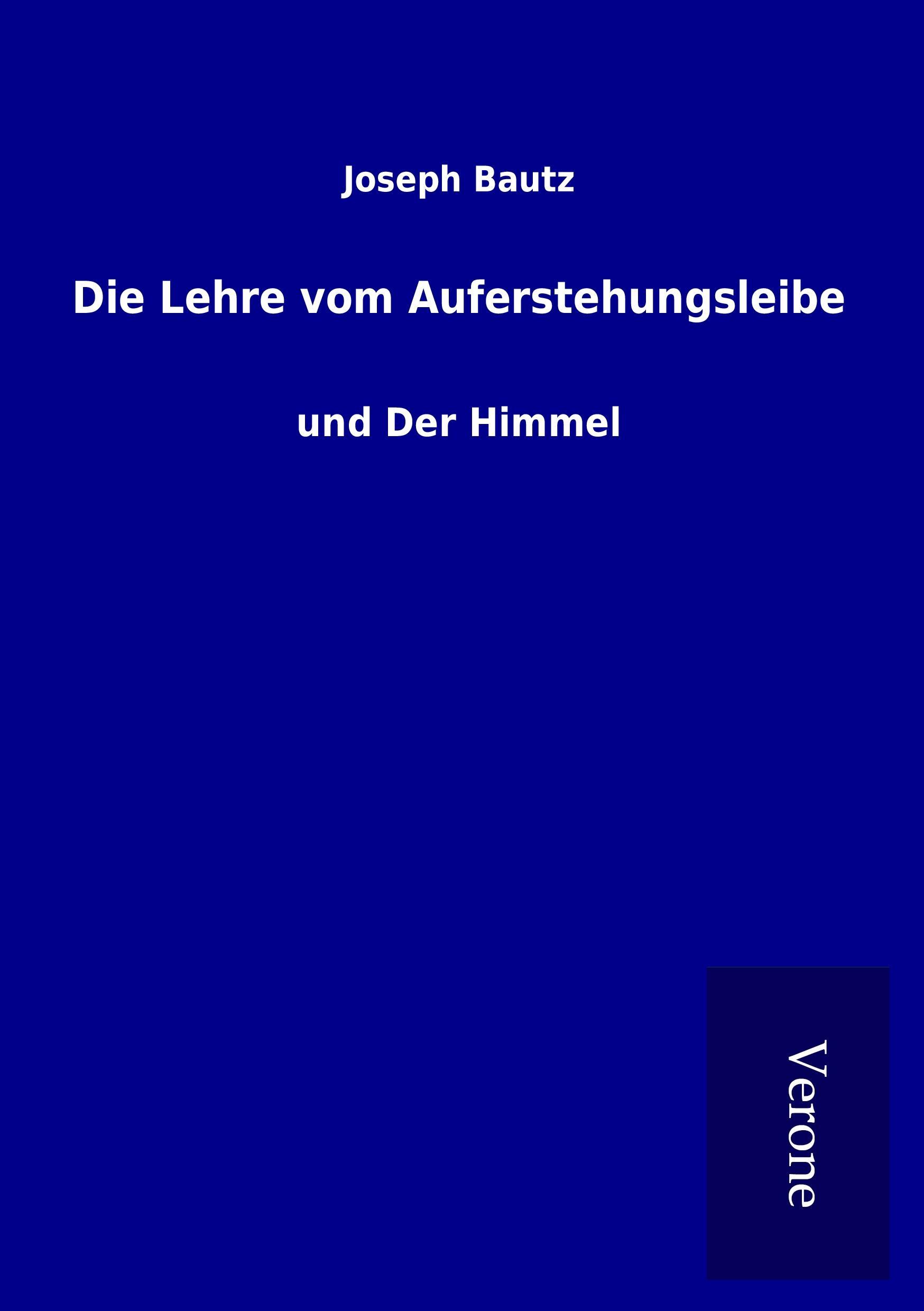 Vorderes Coverbild Die Lehre vom Auferstehungsleibe
