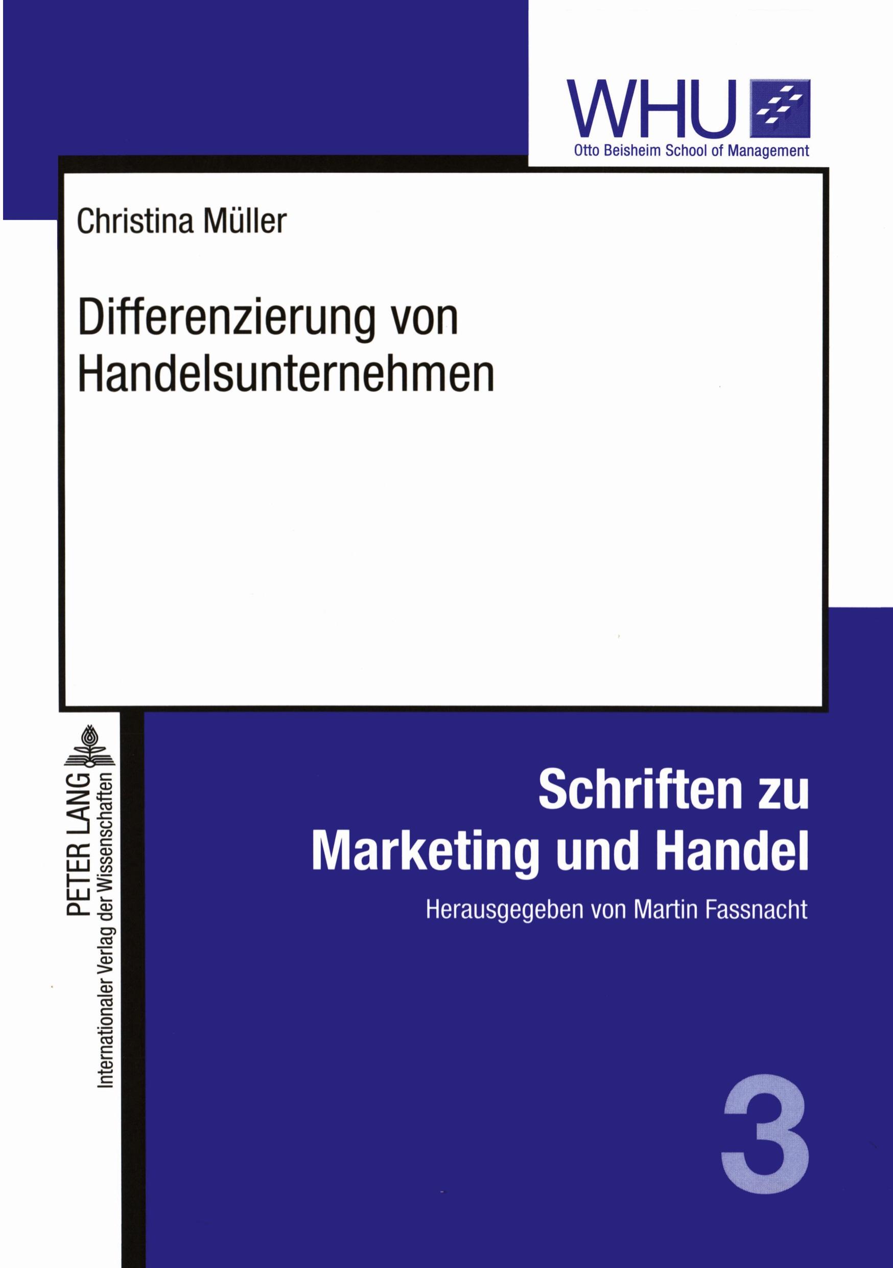 Vorderes Coverbild Differenzierung von Handelsunternehmen