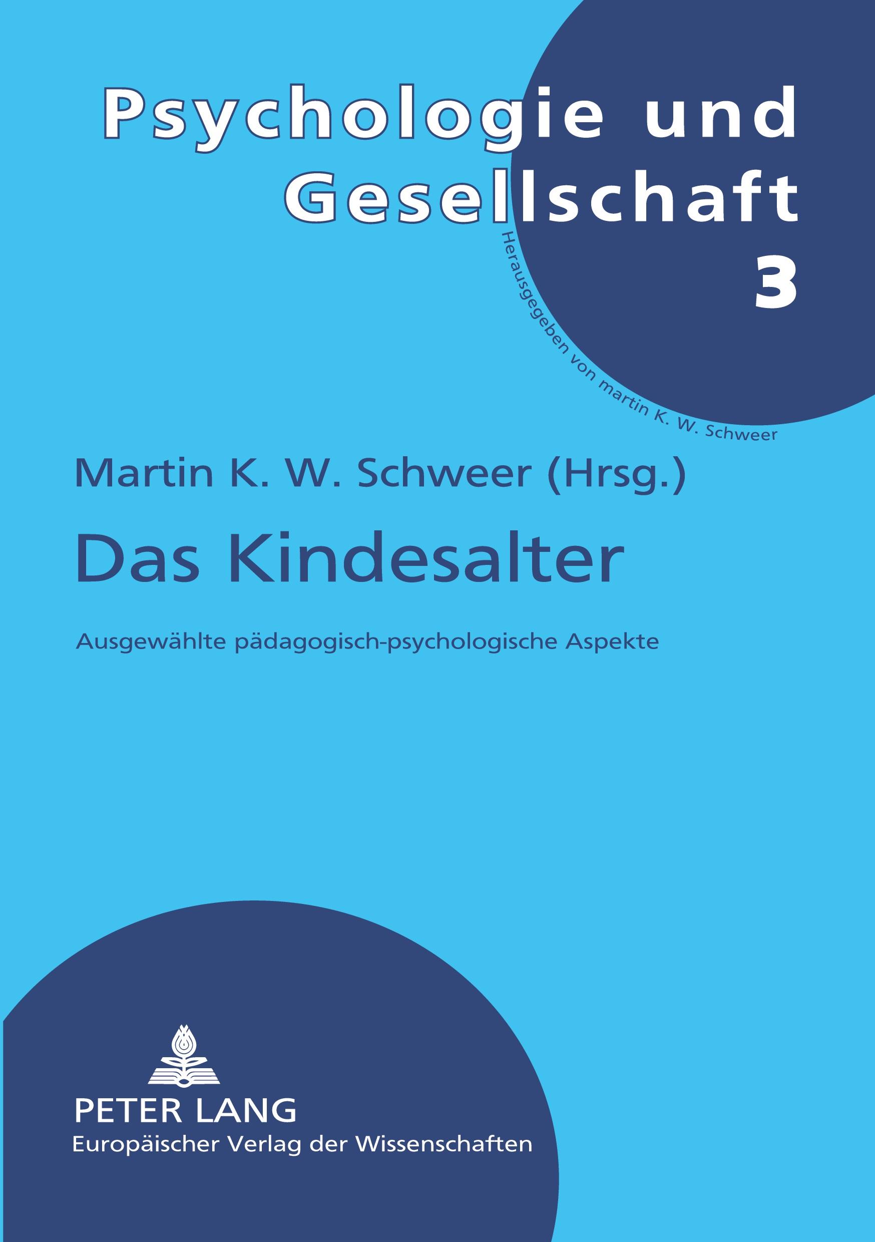 Vorderes Coverbild Das Kindesalter