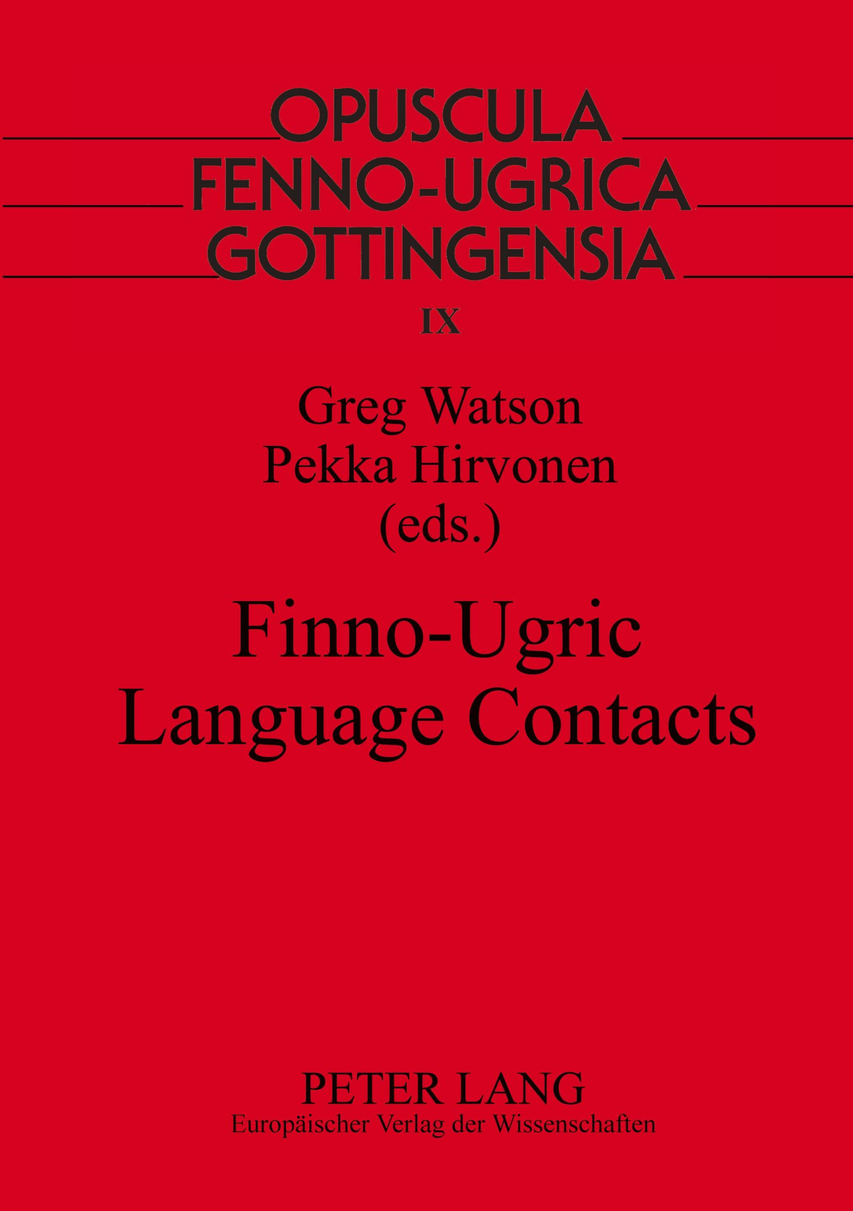 Vorderes Coverbild Finno-Ugric Language Contacts