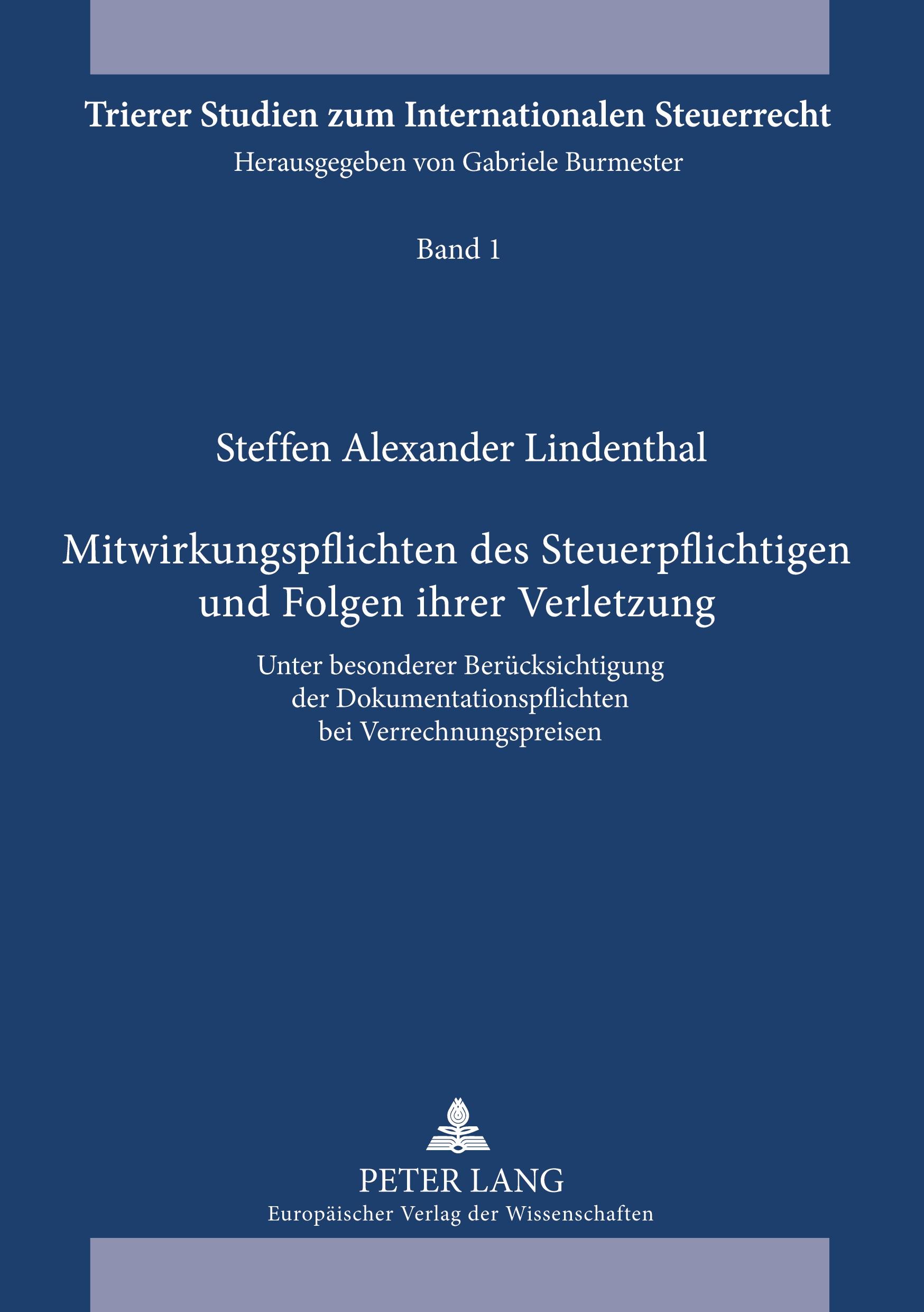 Vorderes Coverbild Mitwirkungspflichten des Steuerpflichtigen und Folgen ihrer Verletzung