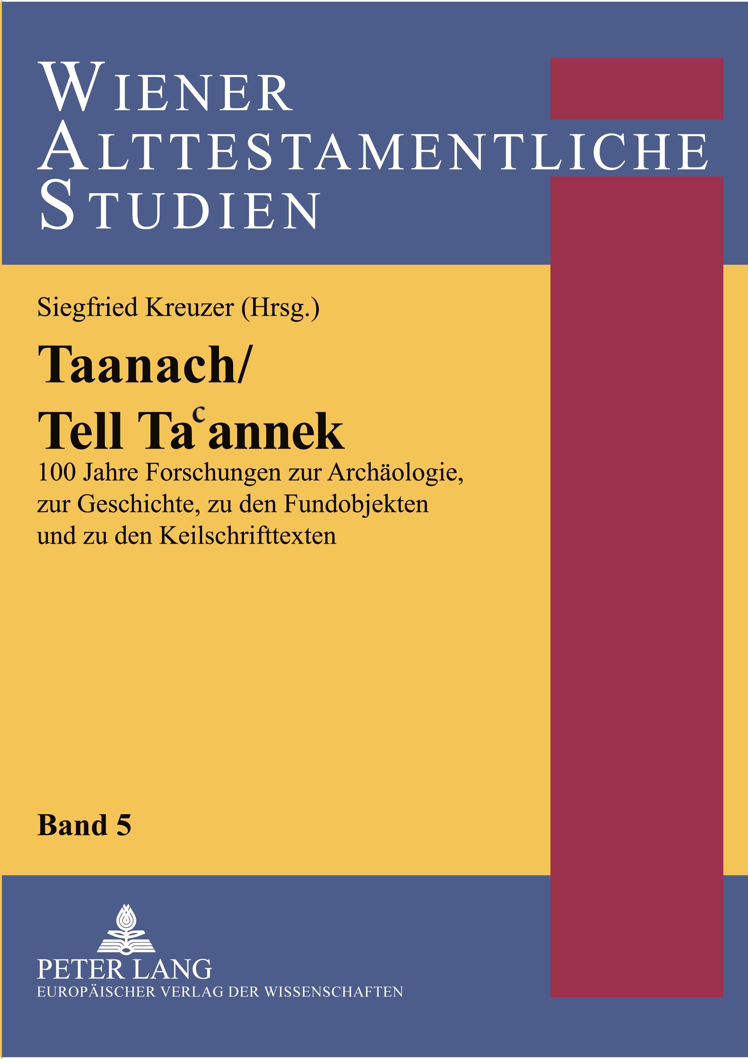 Vorderes Coverbild Taanach/Tell Ta¿annek