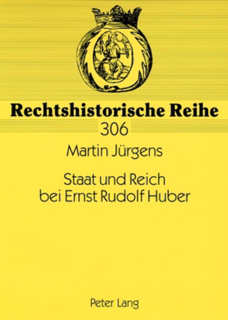 Vorderes Coverbild Staat und Reich bei Ernst Rudolf Huber