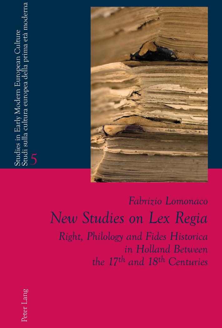 Vorderes Coverbild New Studies on Lex Regia
