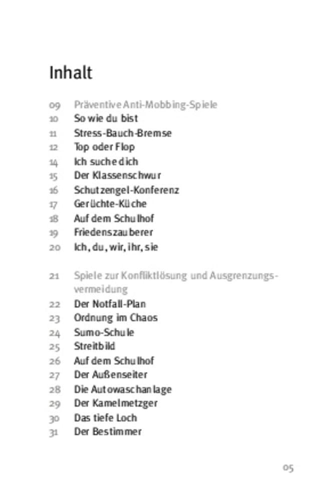 Beispielinhalt (Bild) Die 50 besten Anti-Mobbing-Spiele