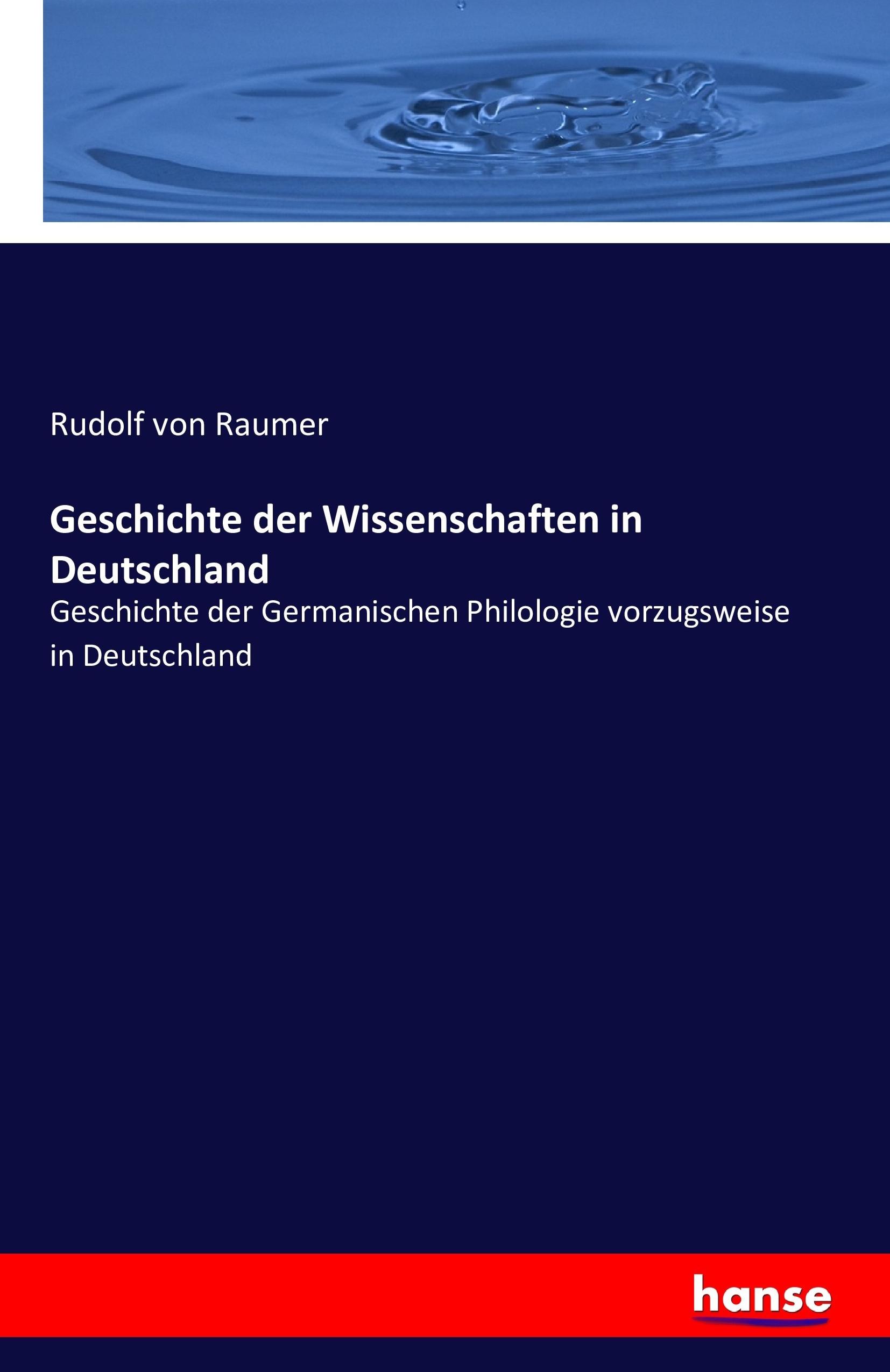 Vorderes Coverbild Geschichte der Wissenschaften in Deutschland