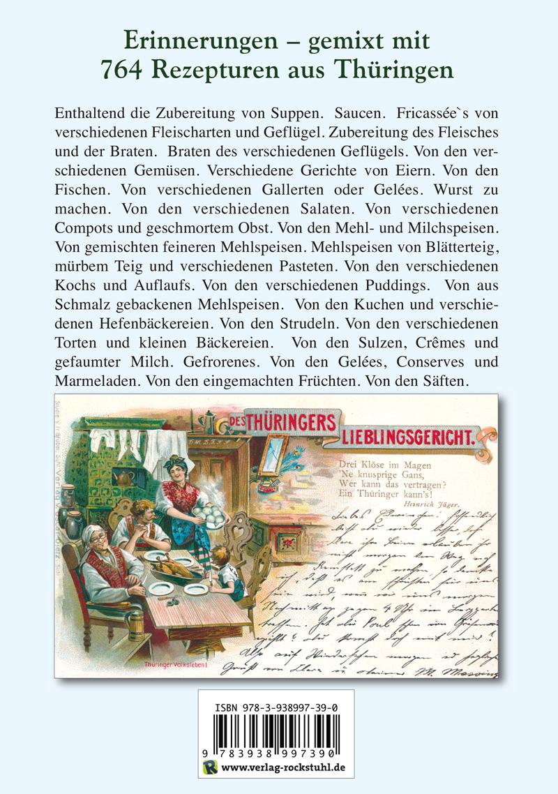 Rückseitencover Alt-Thüringer Kochbuch 1854
