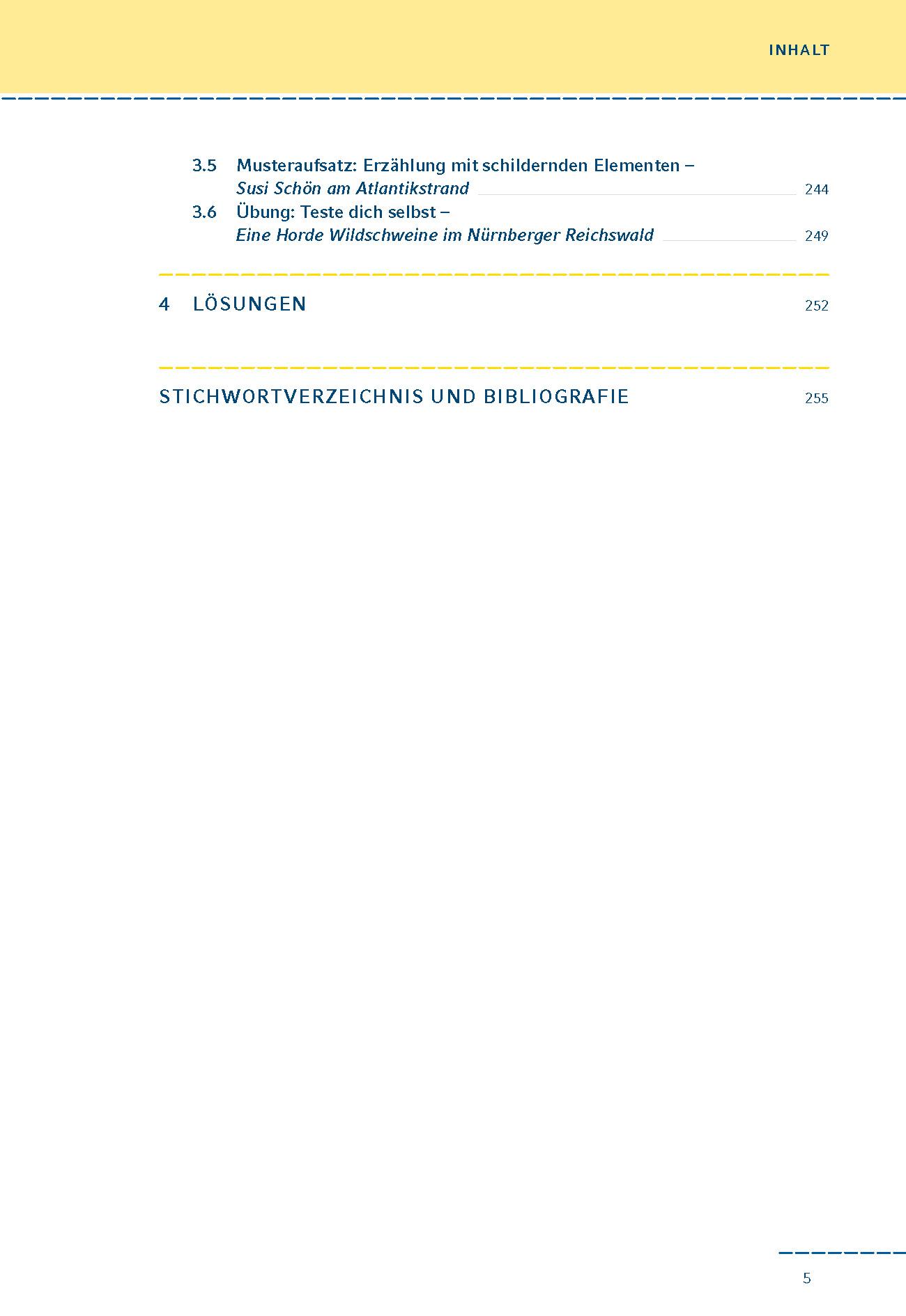 Beispielinhalt (Bild) So schreibe ich einen Aufsatz! 7./8. Klasse.