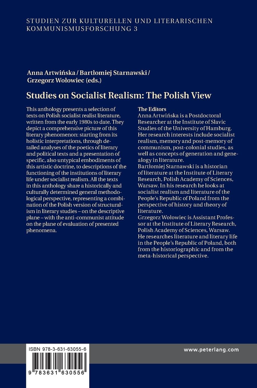 Rückseitencover Studies on Socialist Realism