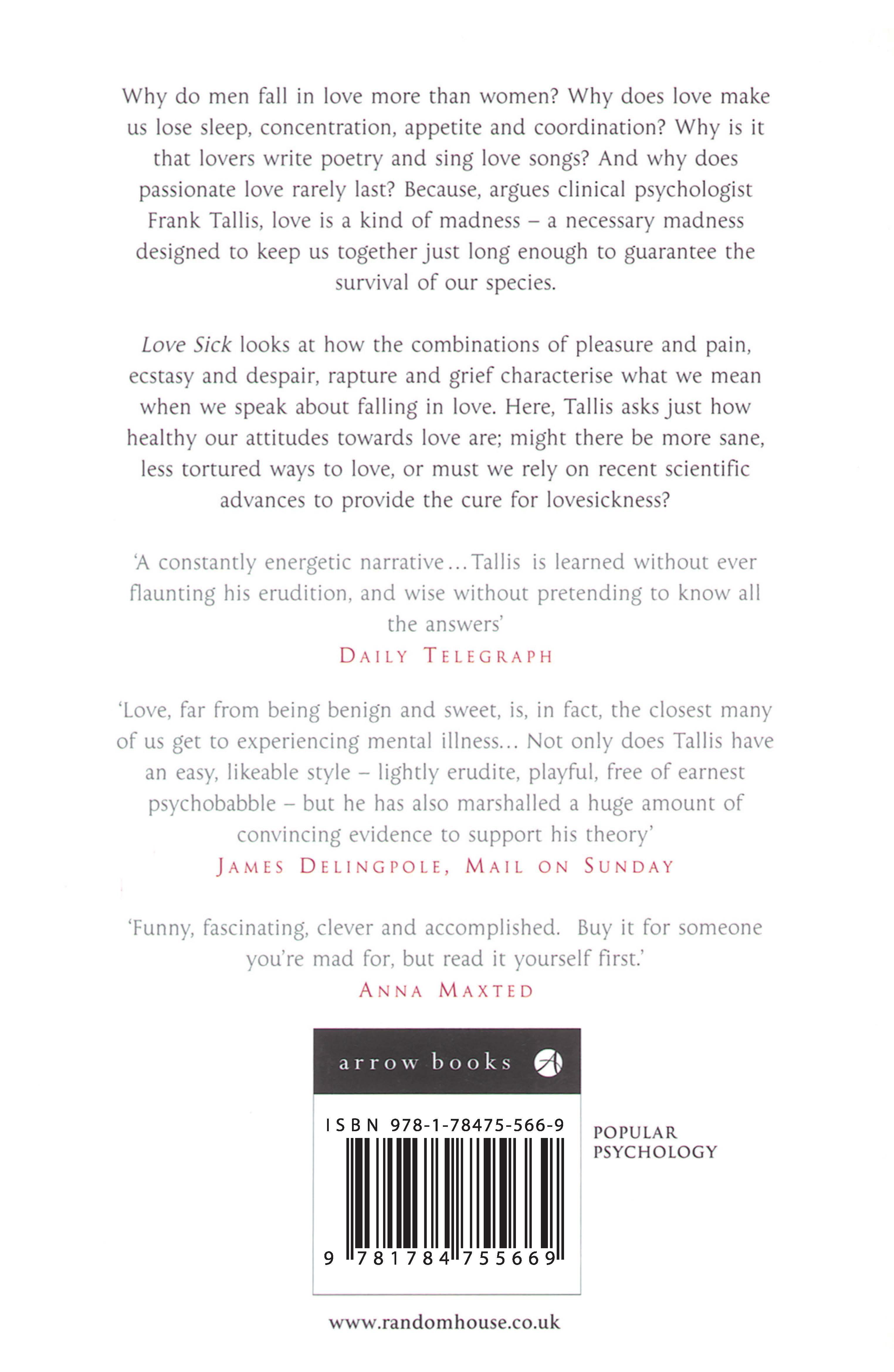 Rückseitencover Love Sick