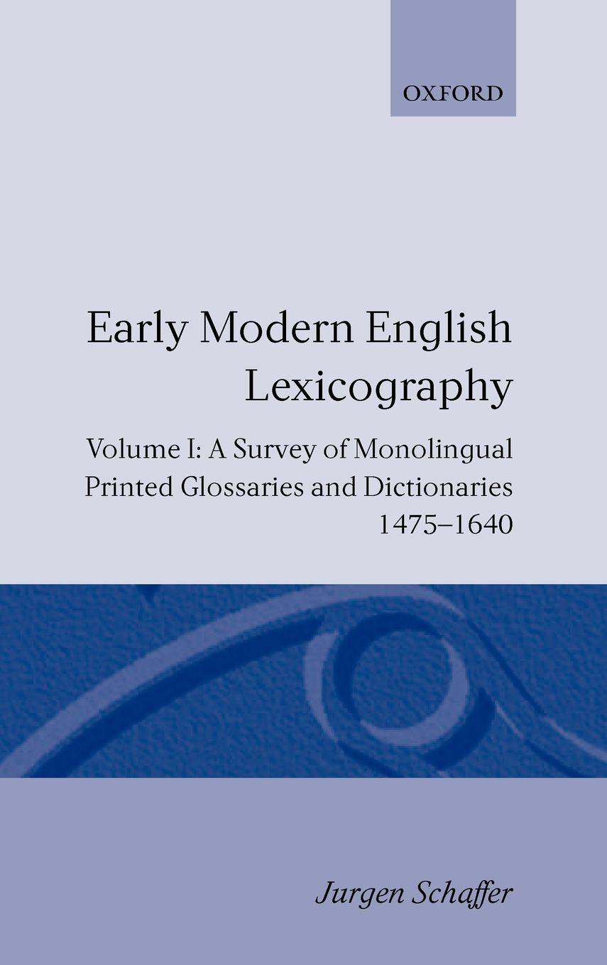 Vorderes Coverbild Early Modern English Lexicography