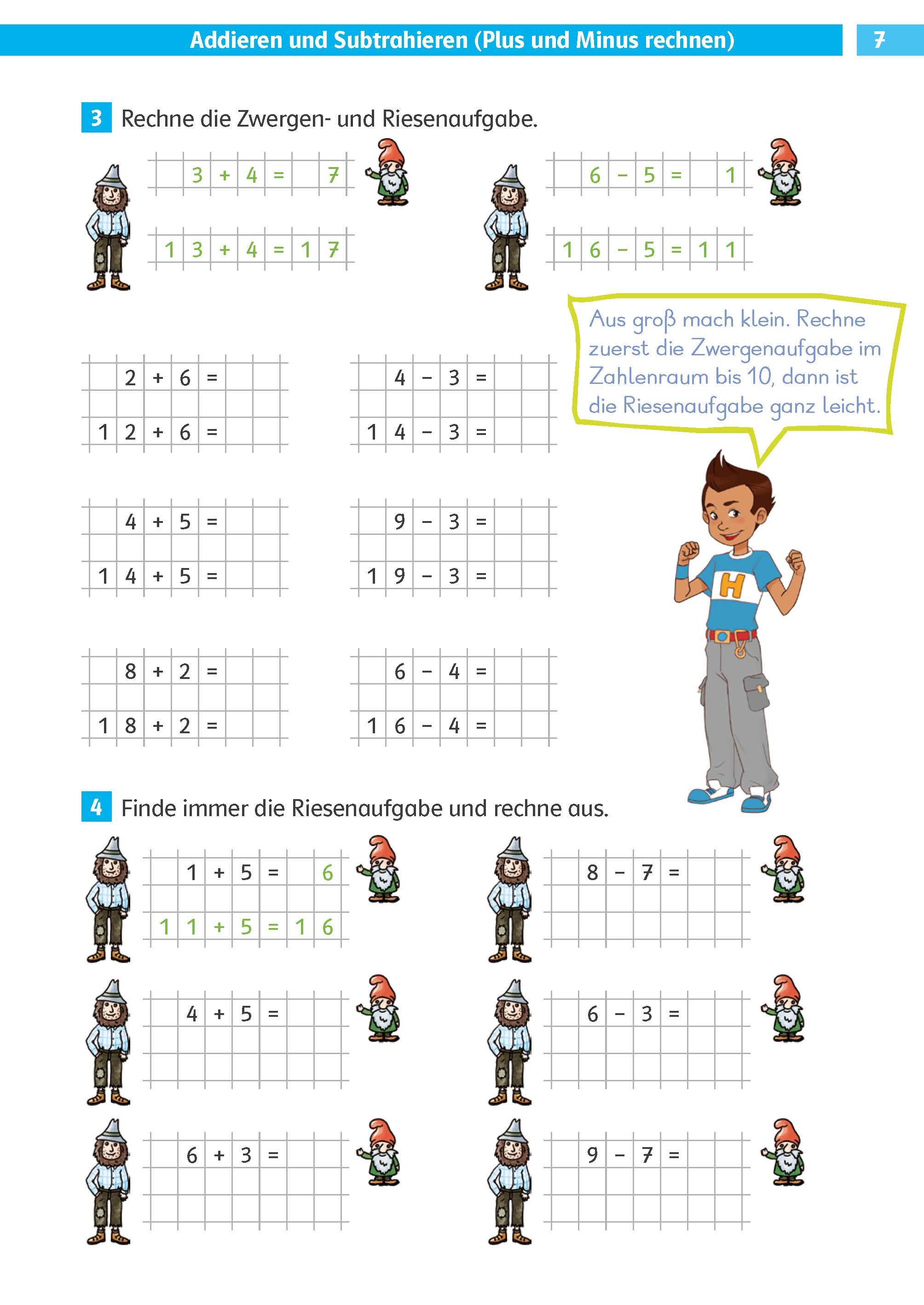 Beispielinhalt (Bild) Die Mathe-Helden. Rechnen bis 100. 2. Klasse