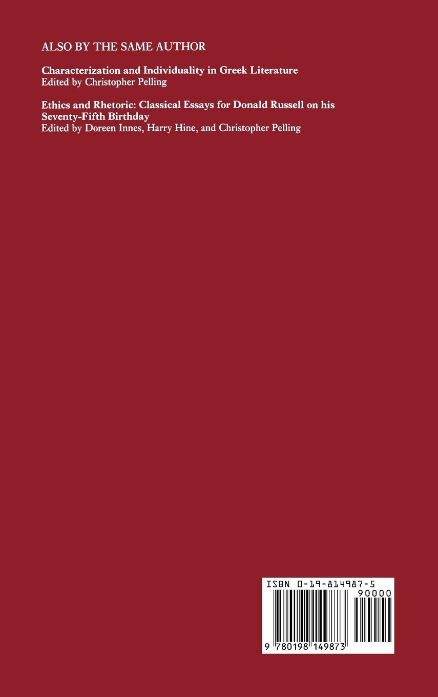 Rückseitencover Greek Tragedy and the Historian