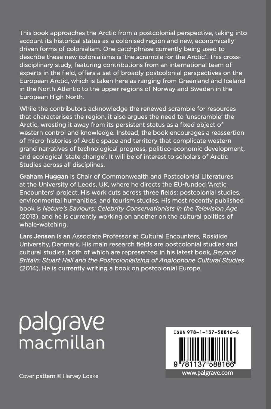 Rückseitencover Postcolonial Perspectives on the European High North