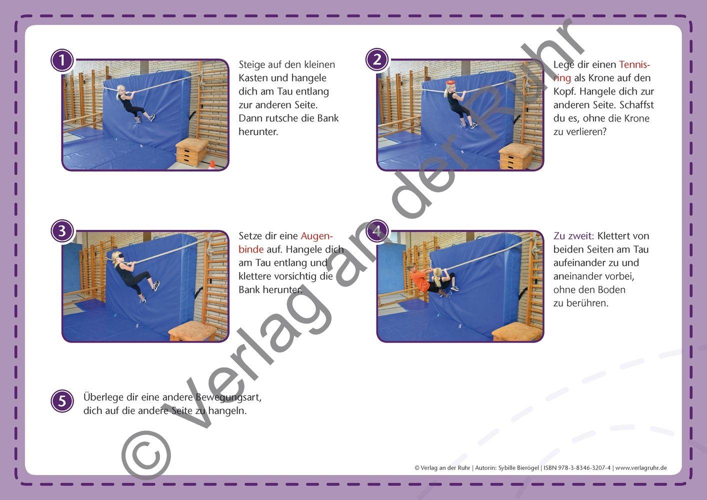 Beispielinhalt (Bild) Stationen-Fotokarten für den Sportunterricht - Klasse 3/4