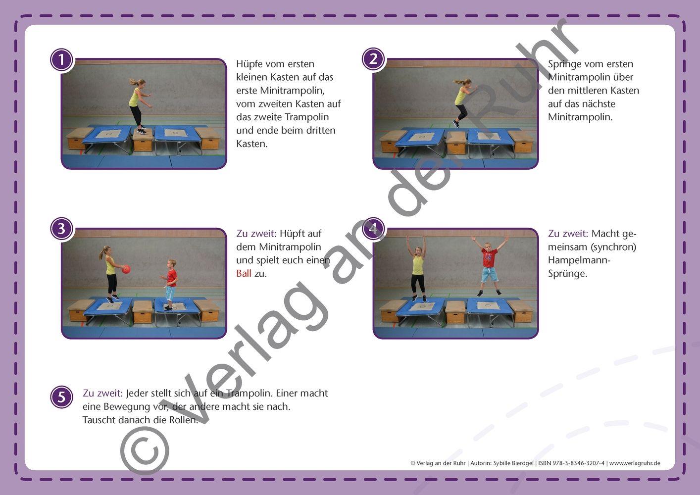 Beispielinhalt (Bild) Stationen-Fotokarten für den Sportunterricht - Klasse 3/4