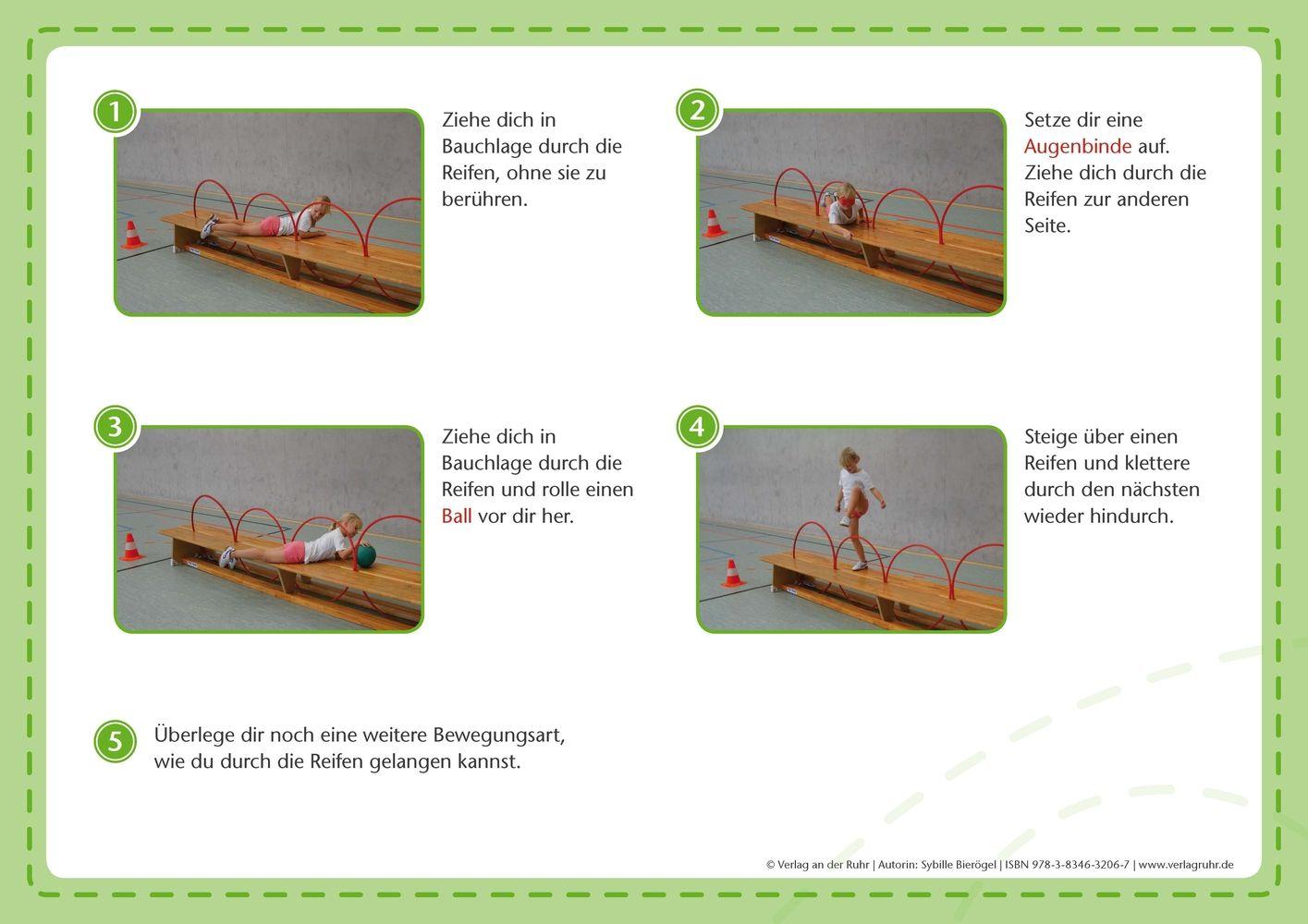 Beispielinhalt (Bild) Stationen-Fotokarten für den Sportunterricht - Klasse 1/2