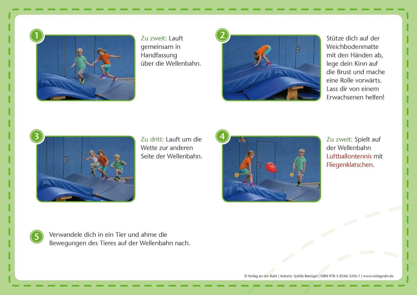 Beispielinhalt (Bild) Stationen-Fotokarten für den Sportunterricht - Klasse 1/2