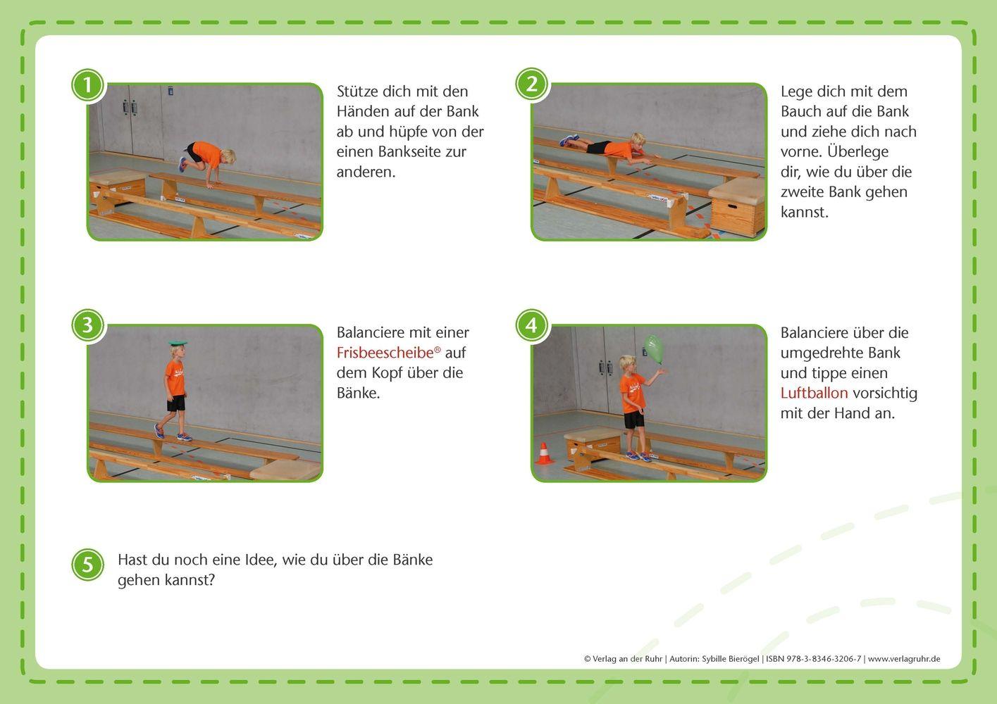 Beispielinhalt (Bild) Stationen-Fotokarten für den Sportunterricht - Klasse 1/2