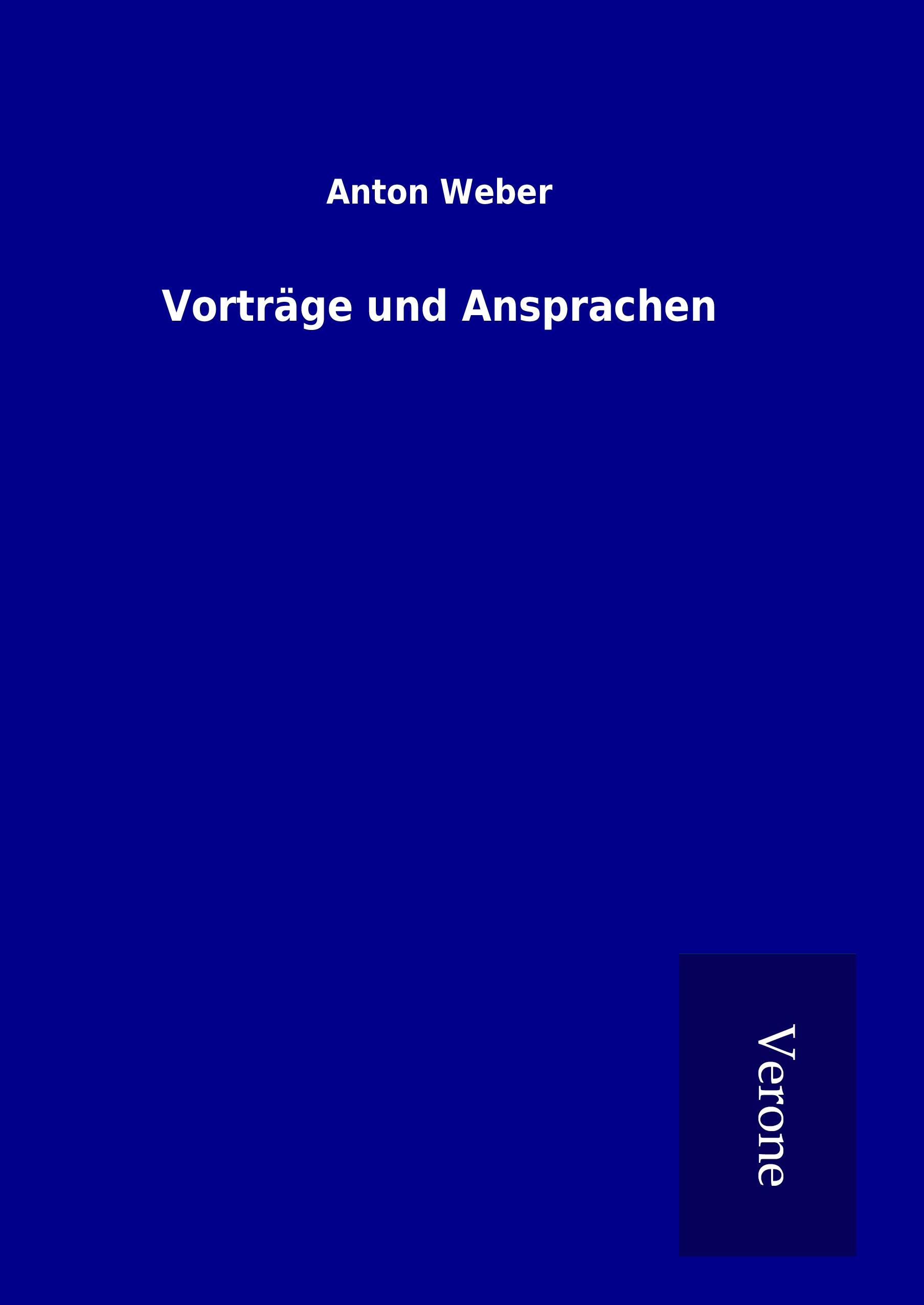 Vorderes Coverbild Vorträge und Ansprachen
