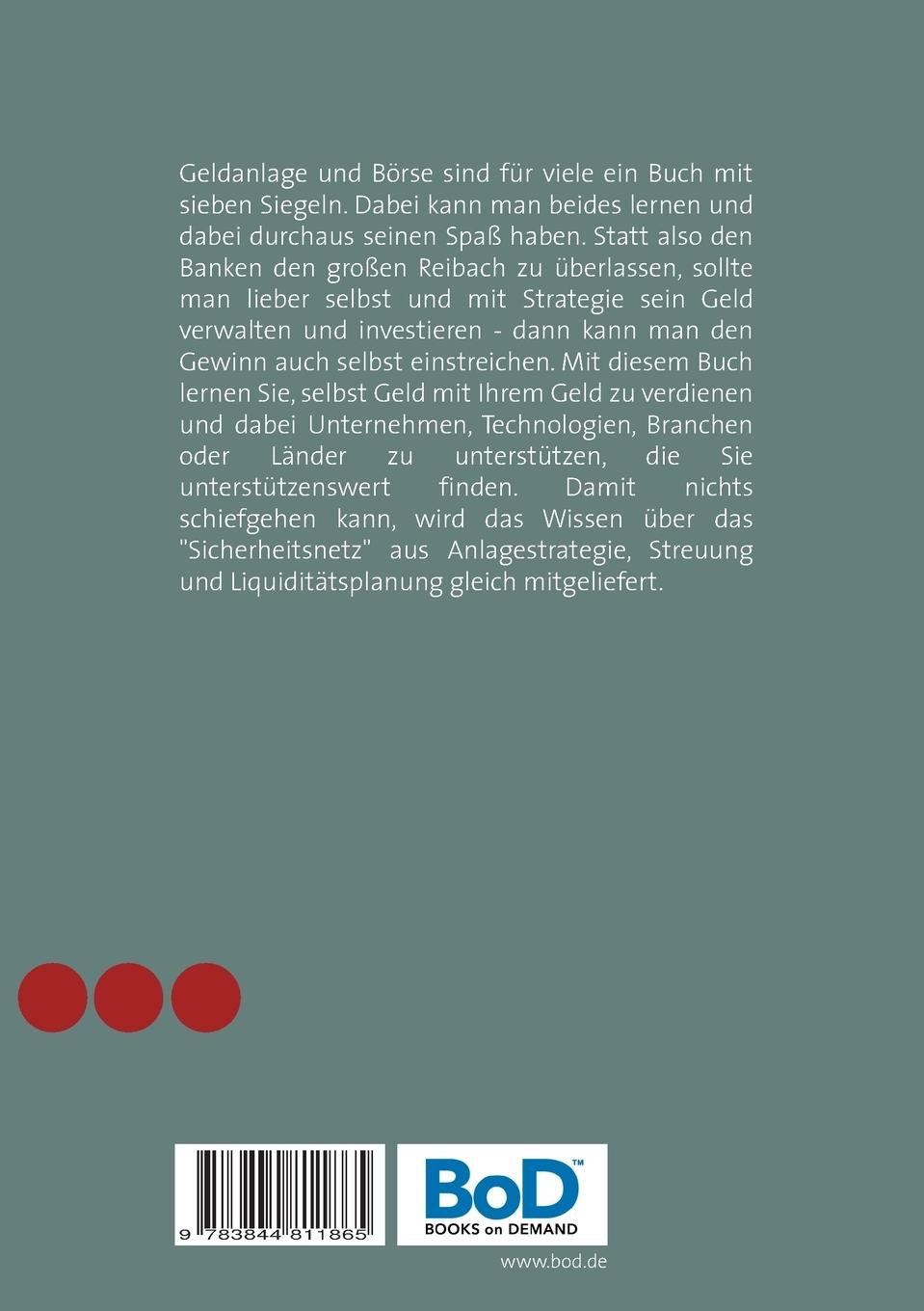 Rückseitencover Geldanlage und Börse ganz einfach.
