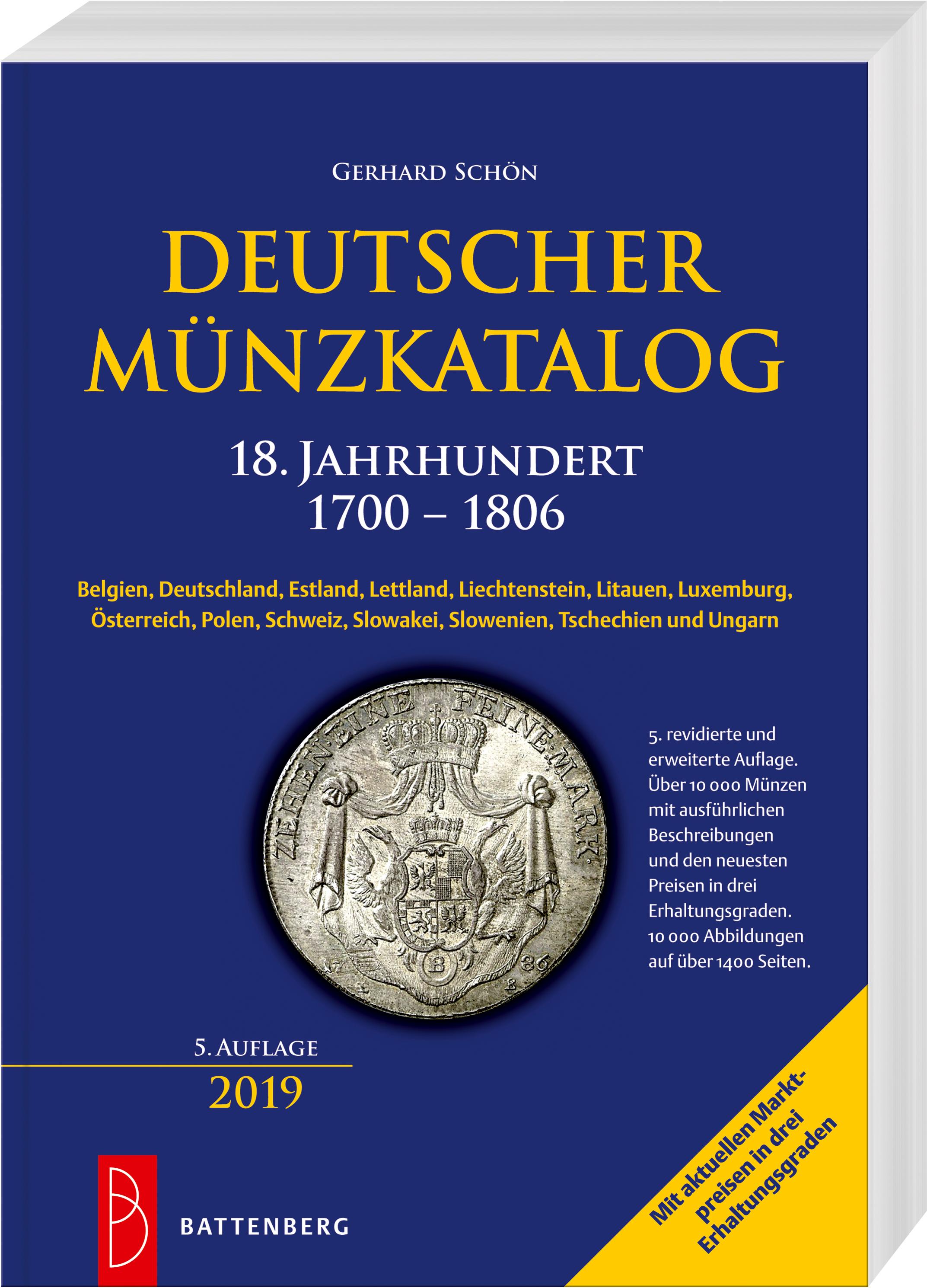 Vorderes Coverbild Deutscher Münzkatalog 18. Jahrhundert