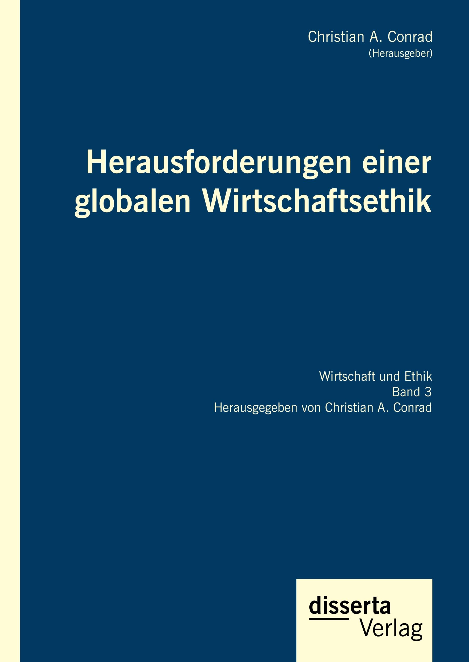 Vorderes Coverbild Herausforderungen einer globalen Wirtschaftsethik