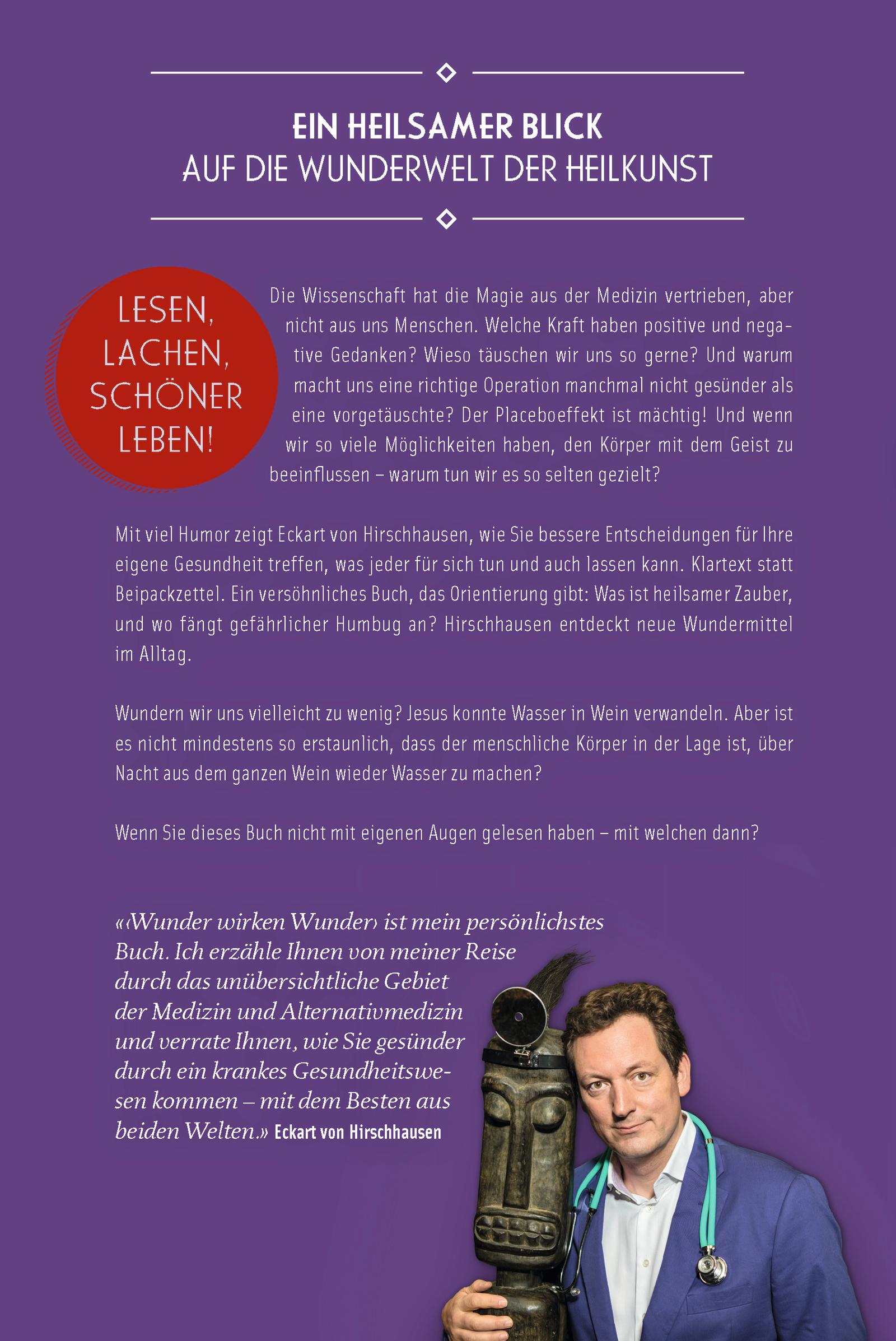 Rückseitencover Wunder wirken Wunder