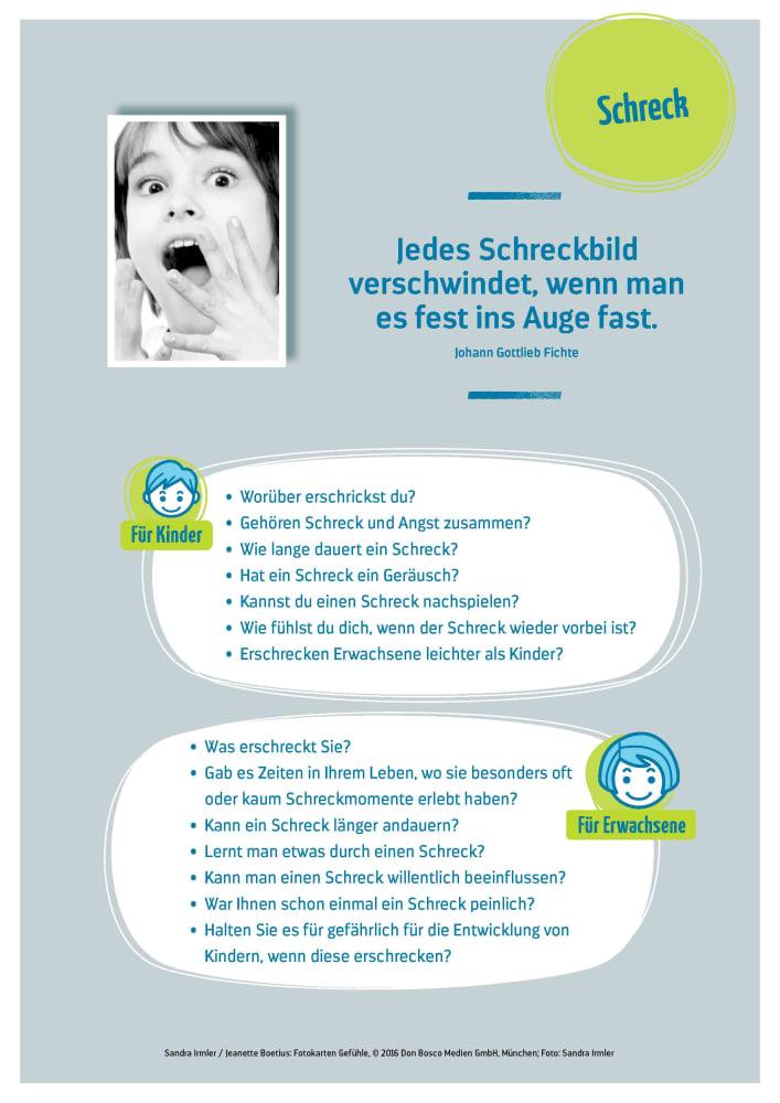 Beispielinhalt (Bild) Fotokarten Gefühle
