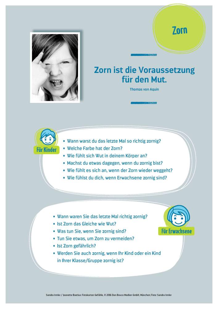 Beispielinhalt (Bild) Fotokarten Gefühle