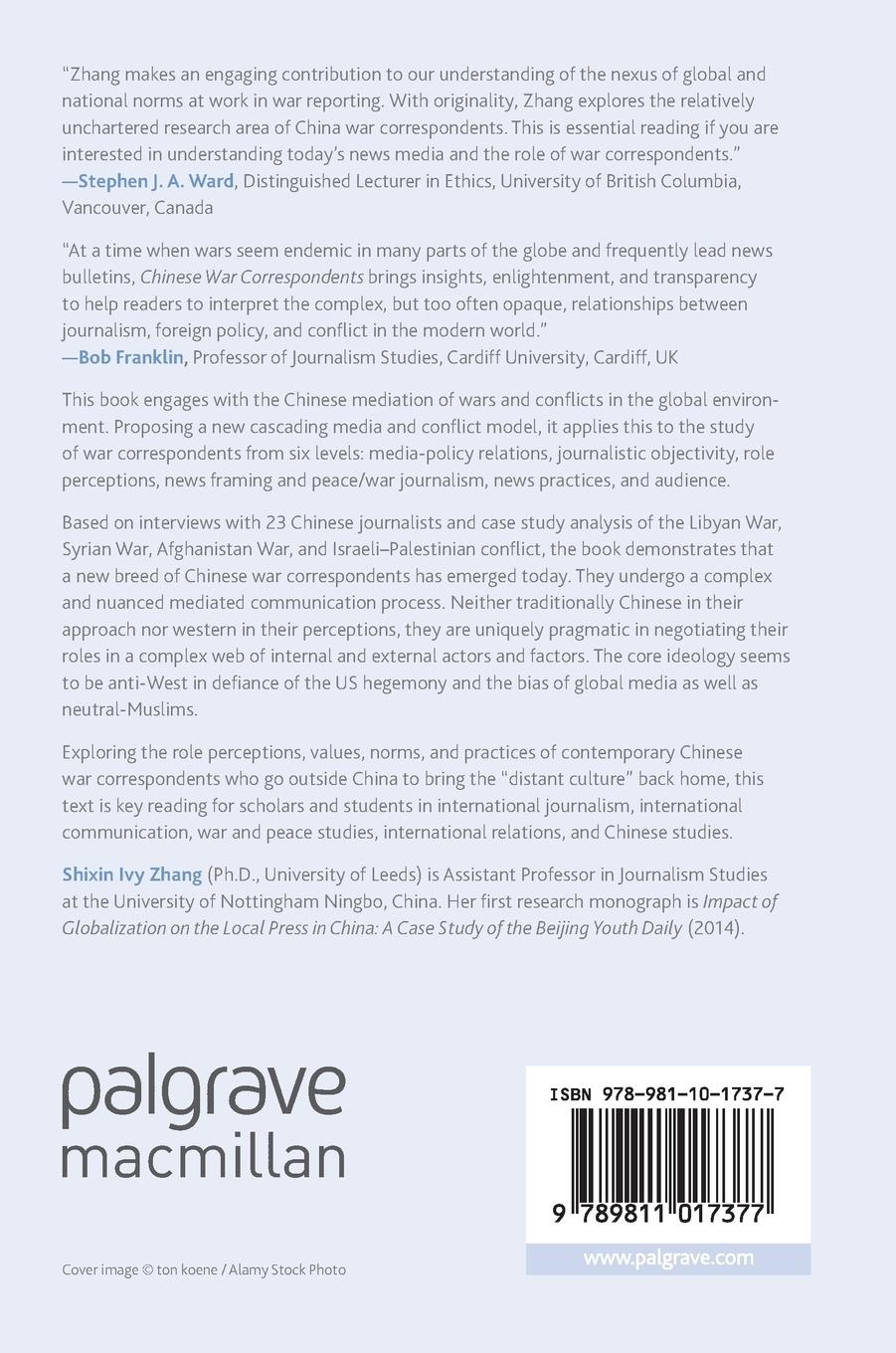 Rückseitencover Chinese War Correspondents