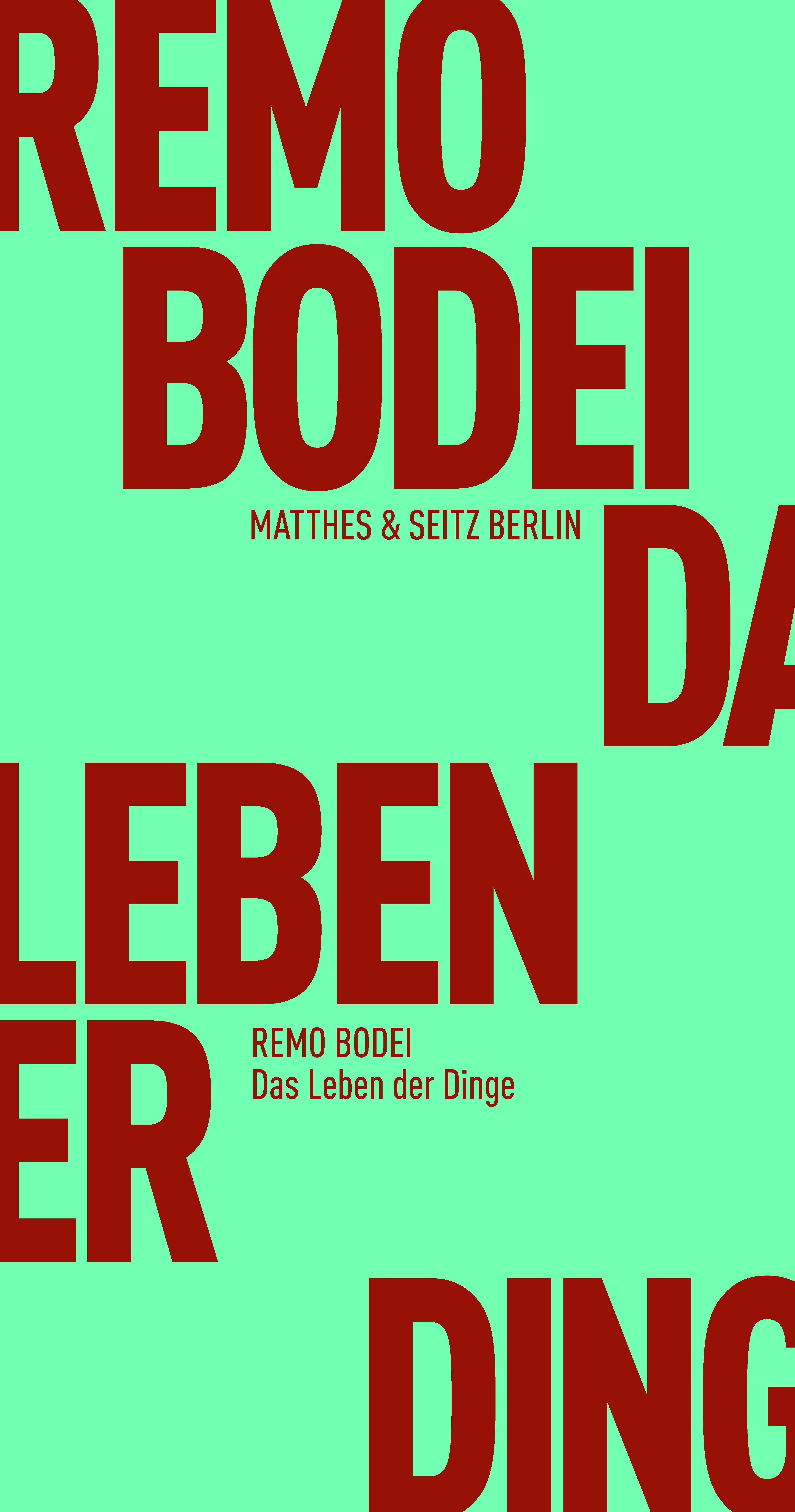 Vorderes Coverbild Das Leben der Dinge