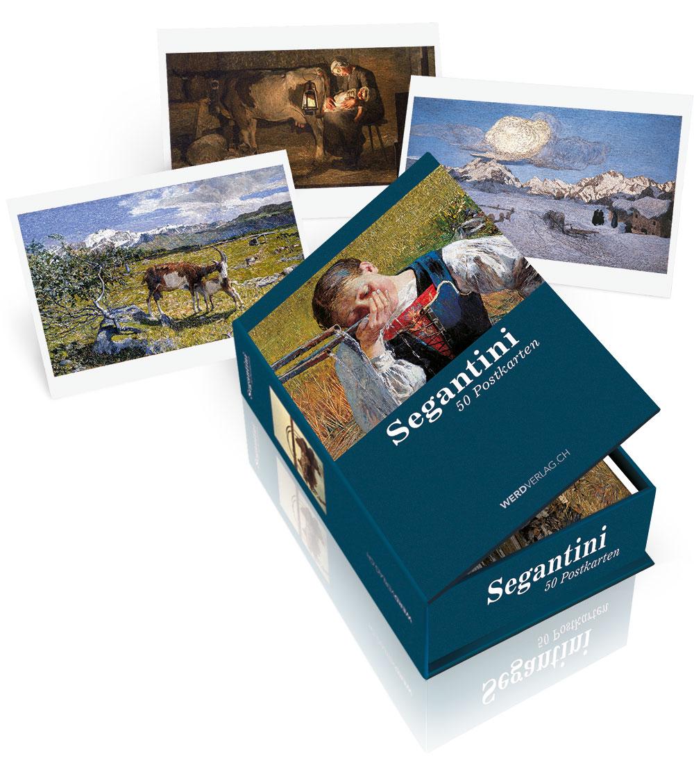 Vorderes Coverbild Postkartenbox Giovanni Segantini