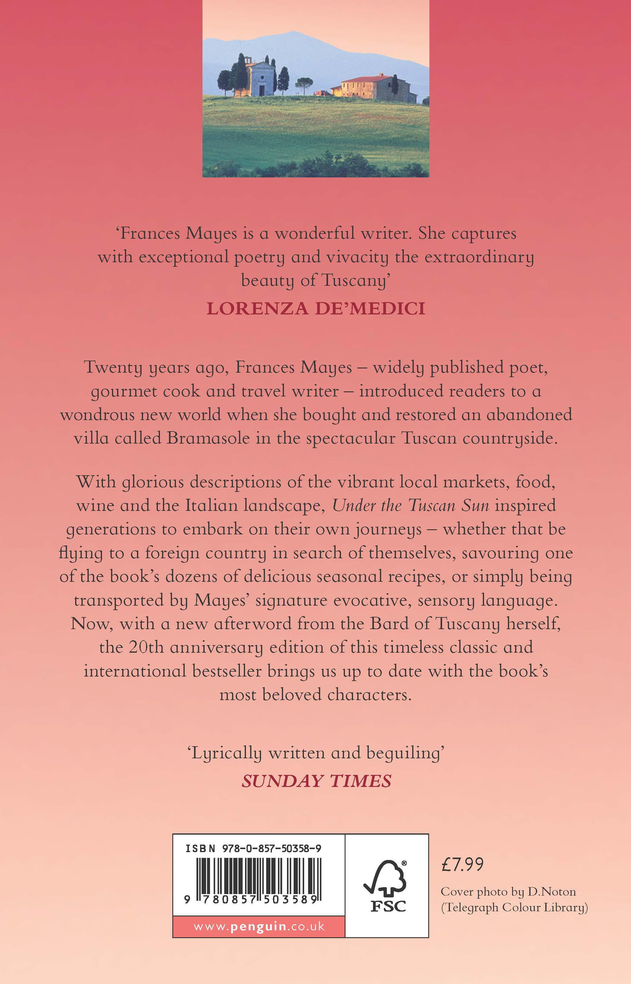 Rückseitencover Under The Tuscan Sun