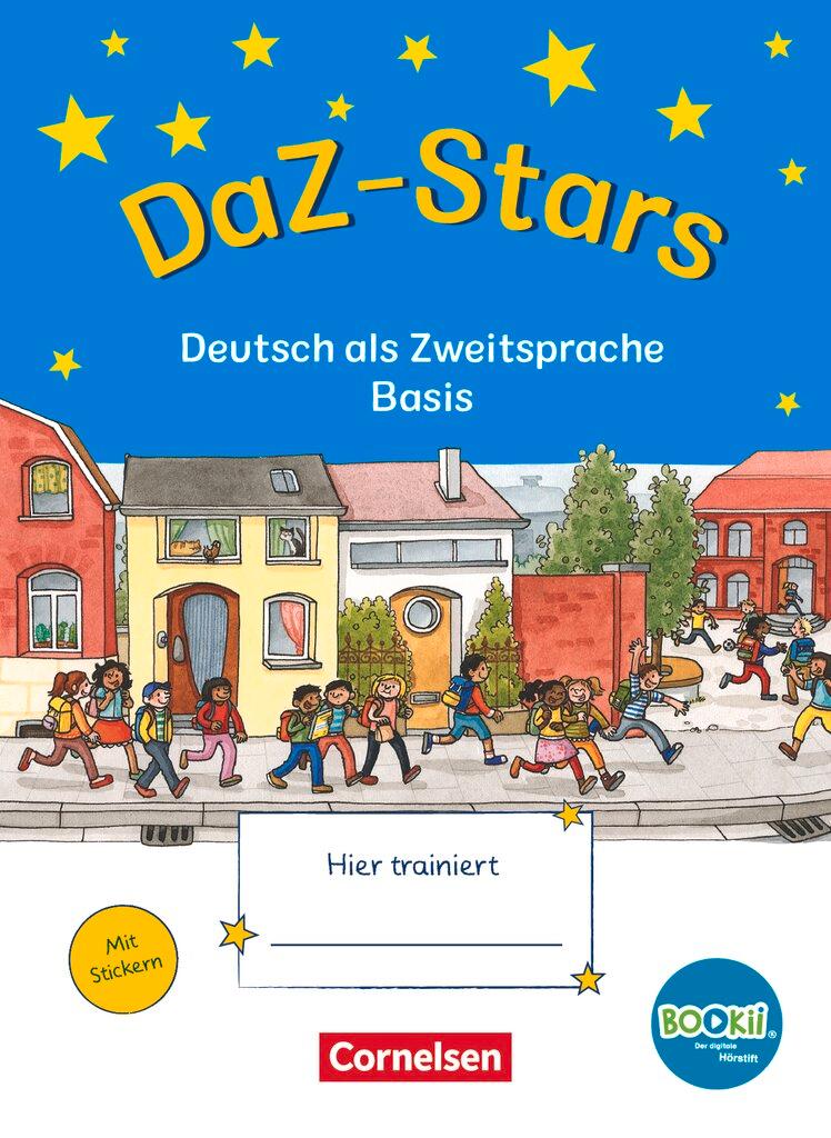 Vorderes Coverbild DaZ-Stars - BOOKii-Ausgabe - Basis. Übungsheft mit Lösungen