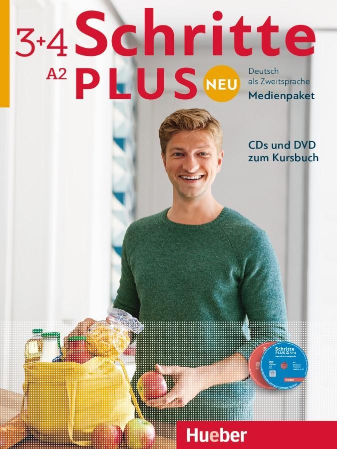 Vorderes Coverbild Schritte plus Neu 3+4 A2 Audio-CDs und 1 DVD zum Kursbuch. Medienpaket