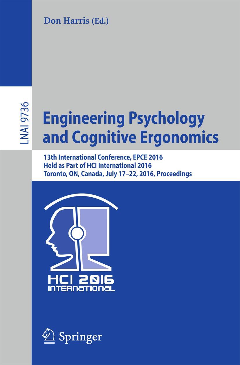Vorderes Coverbild Engineering Psychology and Cognitive Ergonomics
