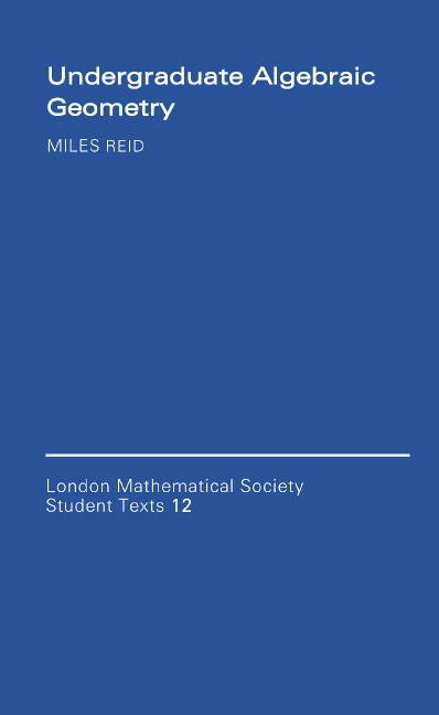 Vorderes Coverbild Undergraduate Algebraic Geometry
